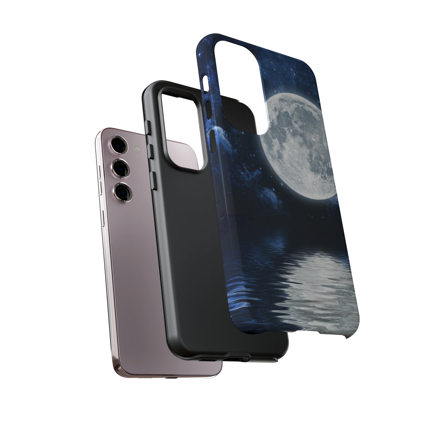 Moon Reflection Protective Phone Case for IPhone, Google and Samsung Phones