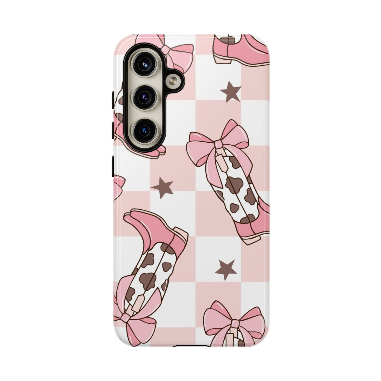 Cowboy Boots and Bows Protective Phone Case