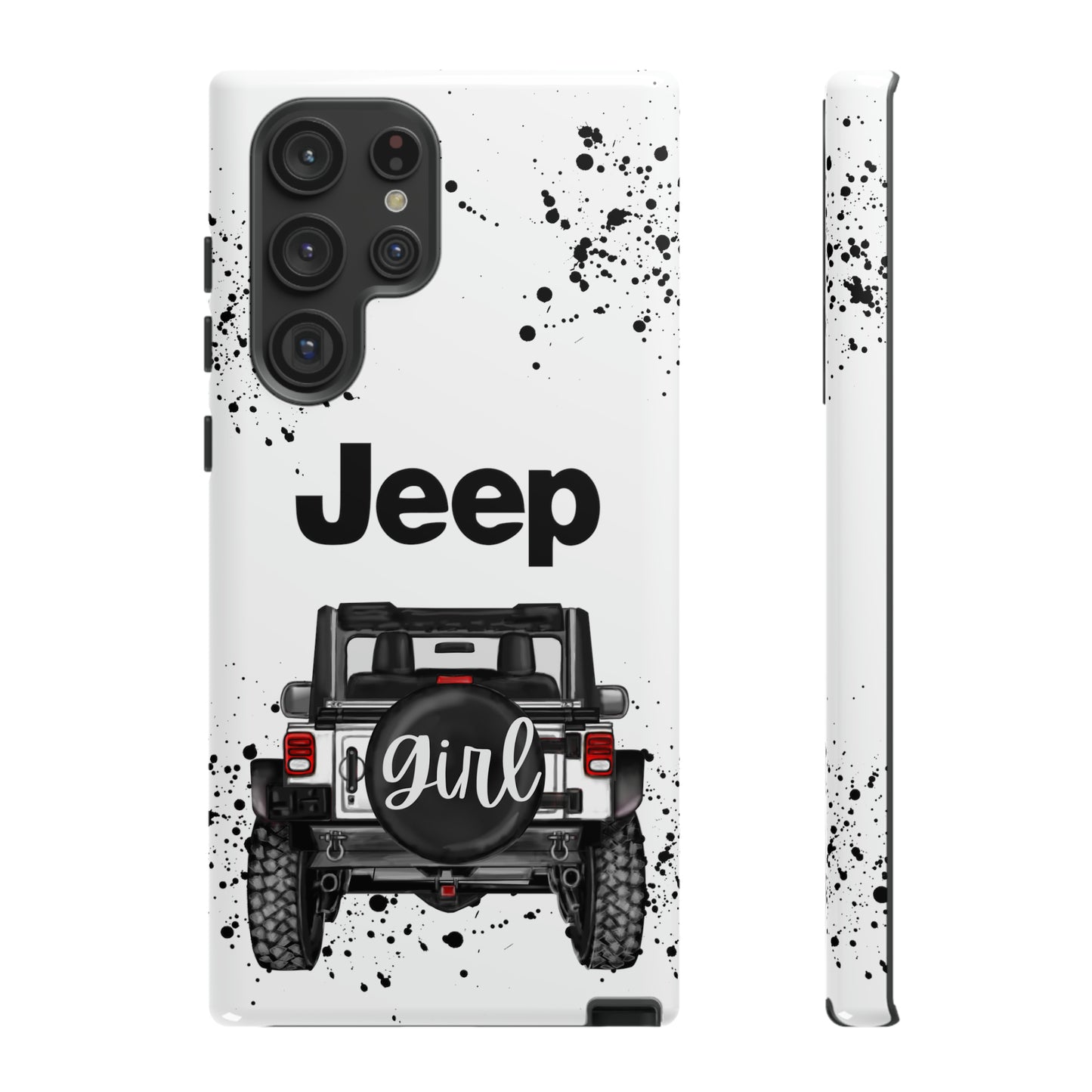 Off Road Girl White Protective Case for Iphone, Google and Samsung Phones