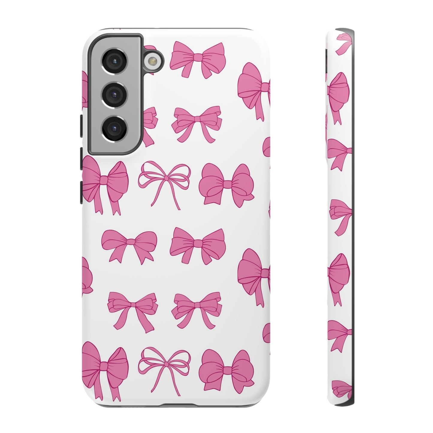Pink Bows Protective Phone Case for Iphone, Samsung and Google Phones