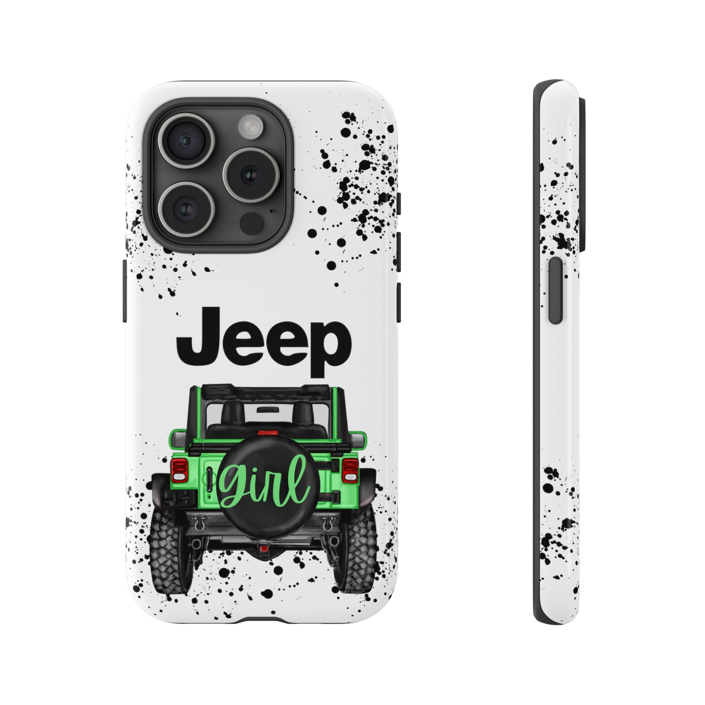 Off Road Girl Light Green Protective Case for Iphone, Google and Samsung Phones