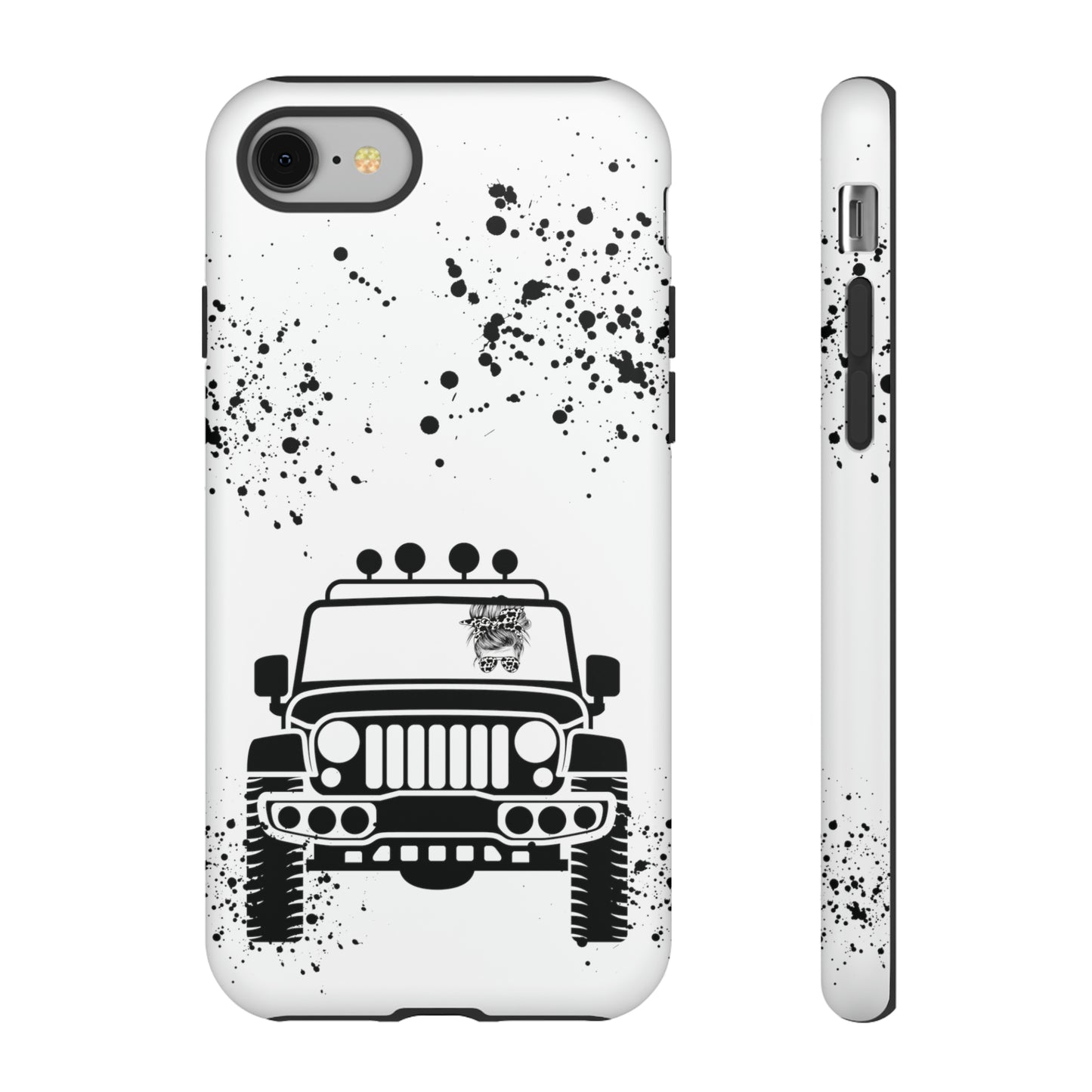 Off Road Girl Cow Print Shades Protective Phone Case for Iphone, Samsung and Google Phones