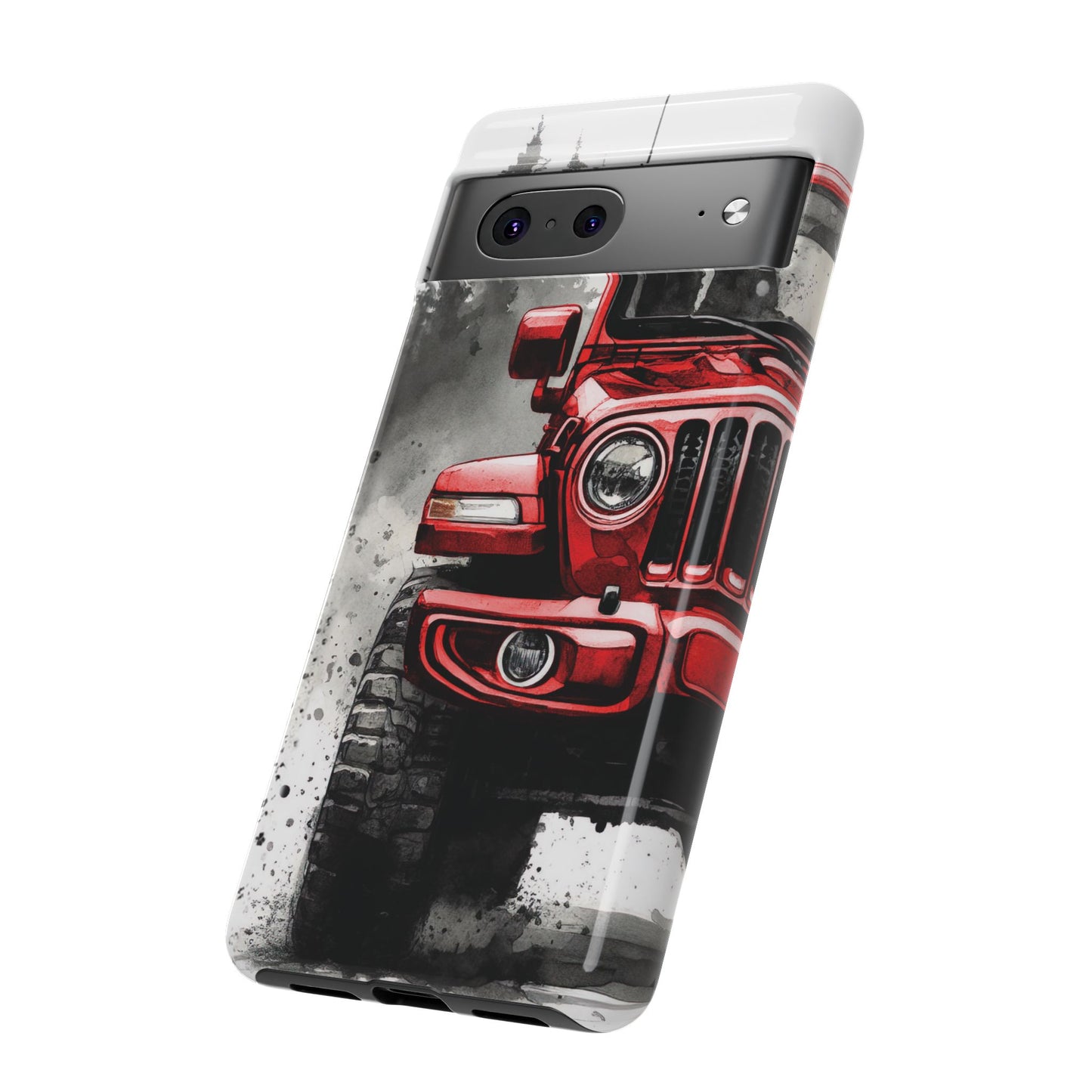Off Road Love Red Wrangler Protective Phone Case for Iphone, Samsung and Google Phones