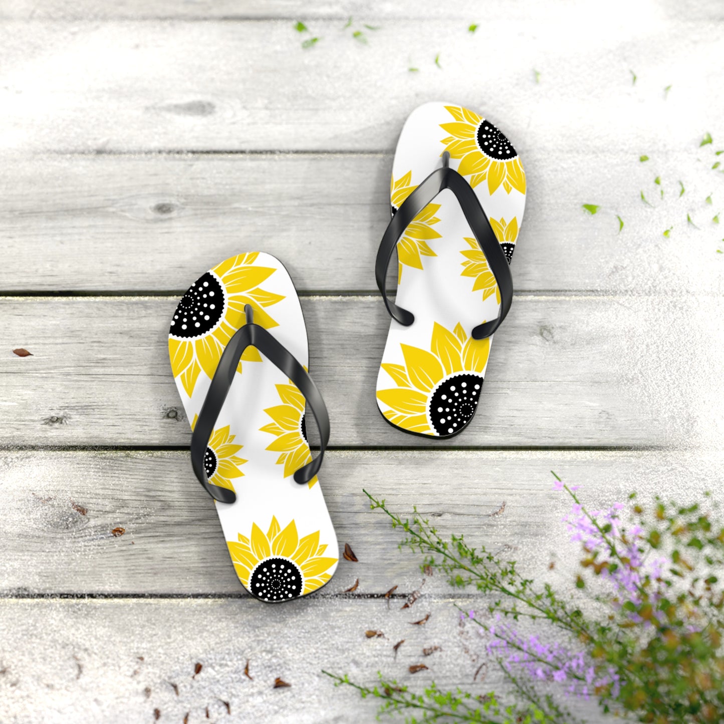 Sunflower Summer Flip Flops