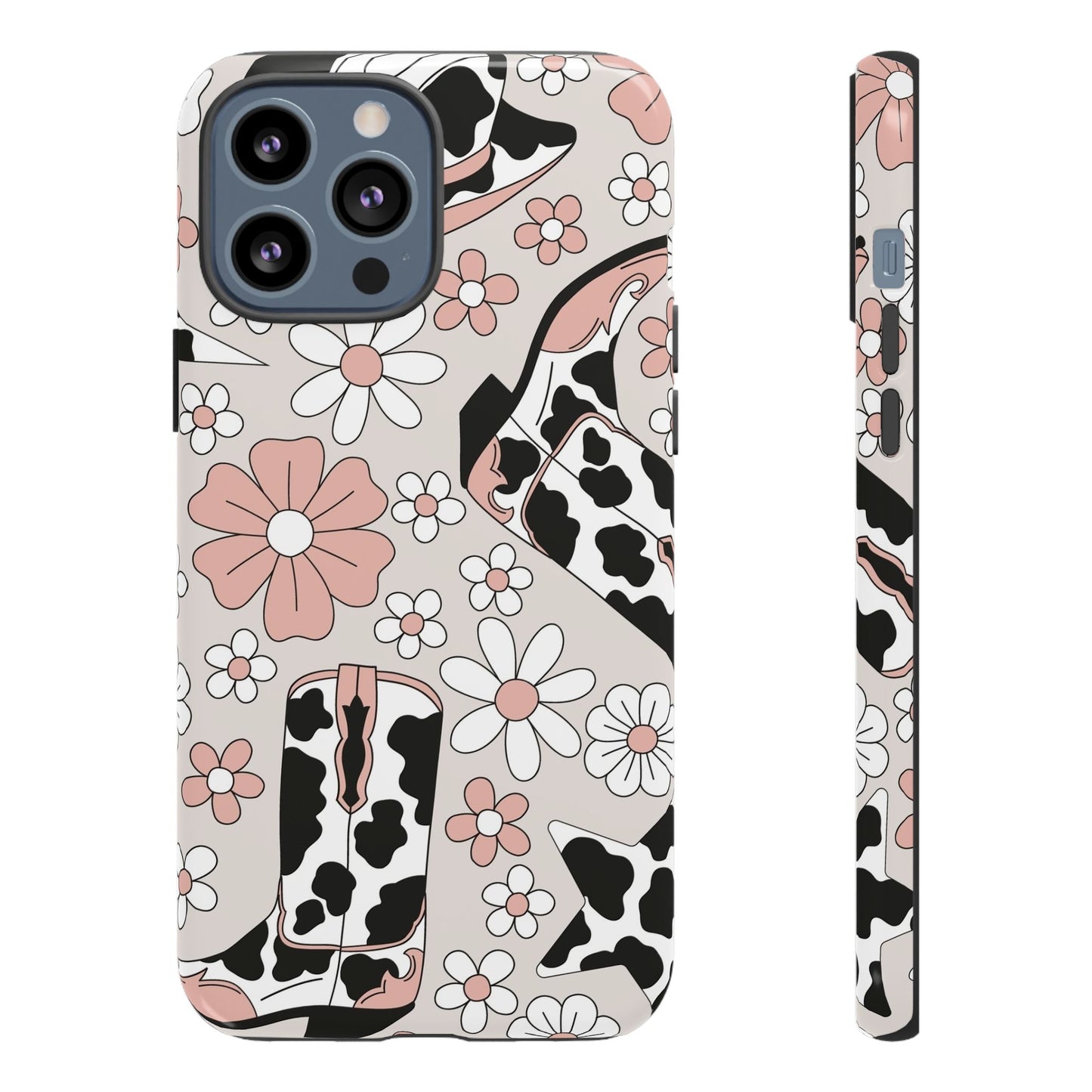 Western Flower Protective Phone Case for Google, Iphone and Samsung Phones