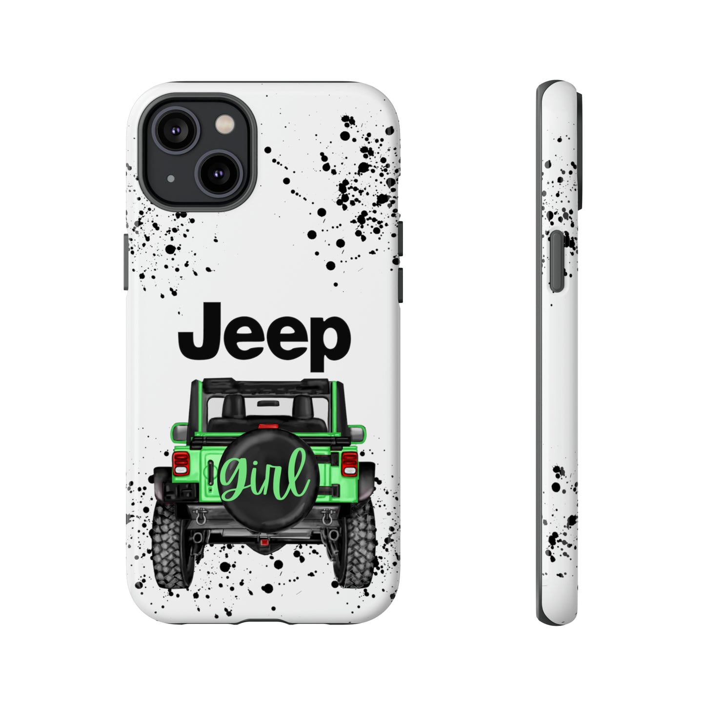 Off Road Girl Light Green Protective Case for Iphone, Google and Samsung Phones