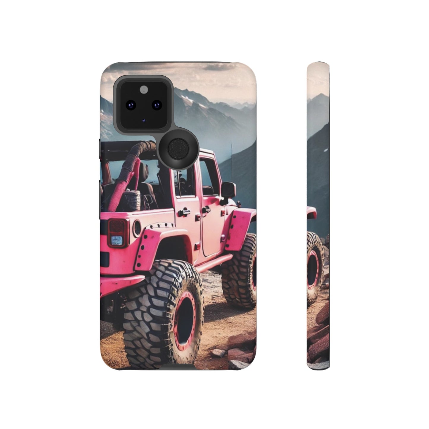 Pink Jeep Protective Phone Case