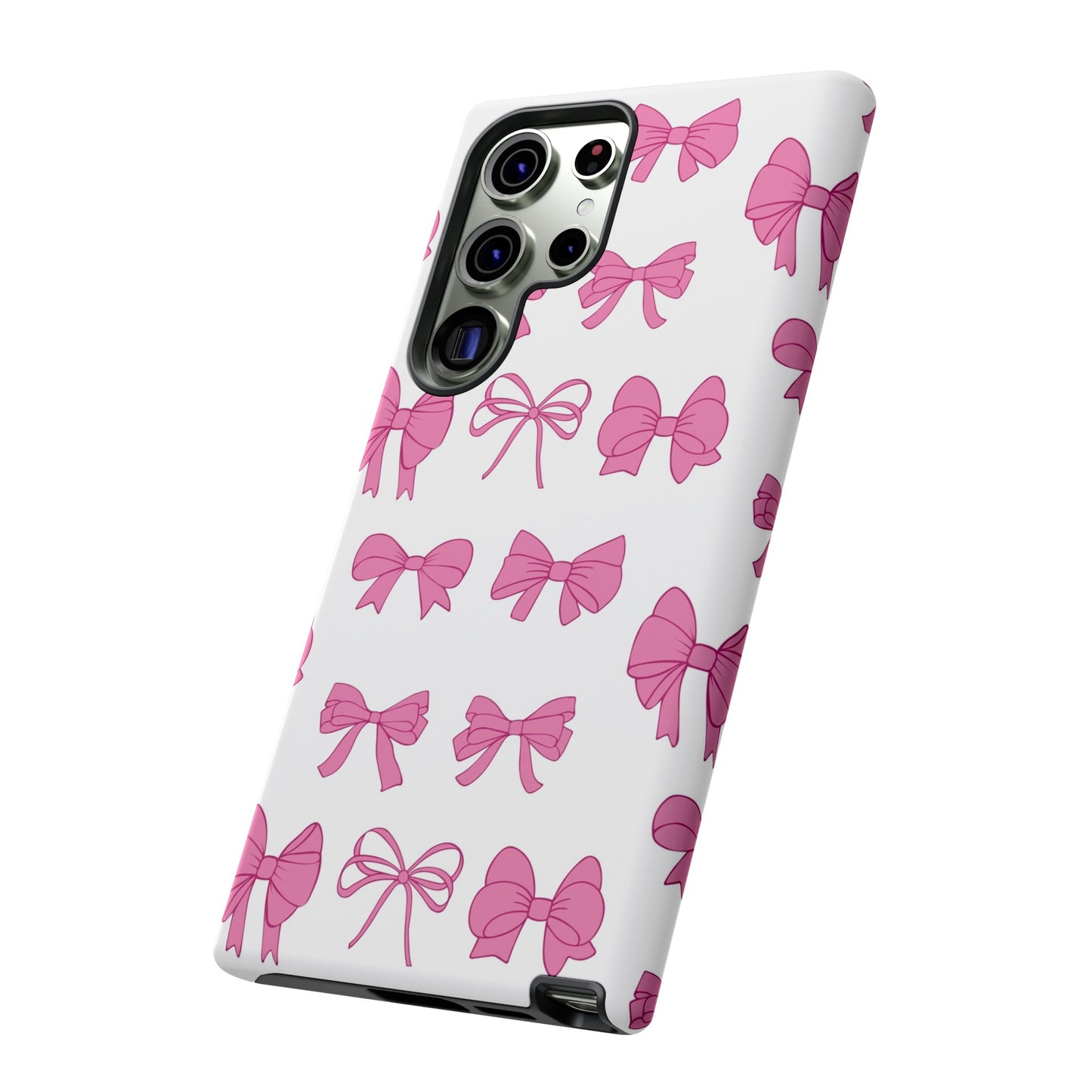 Pink Bows Protective Phone Case for Iphone, Samsung and Google Phones