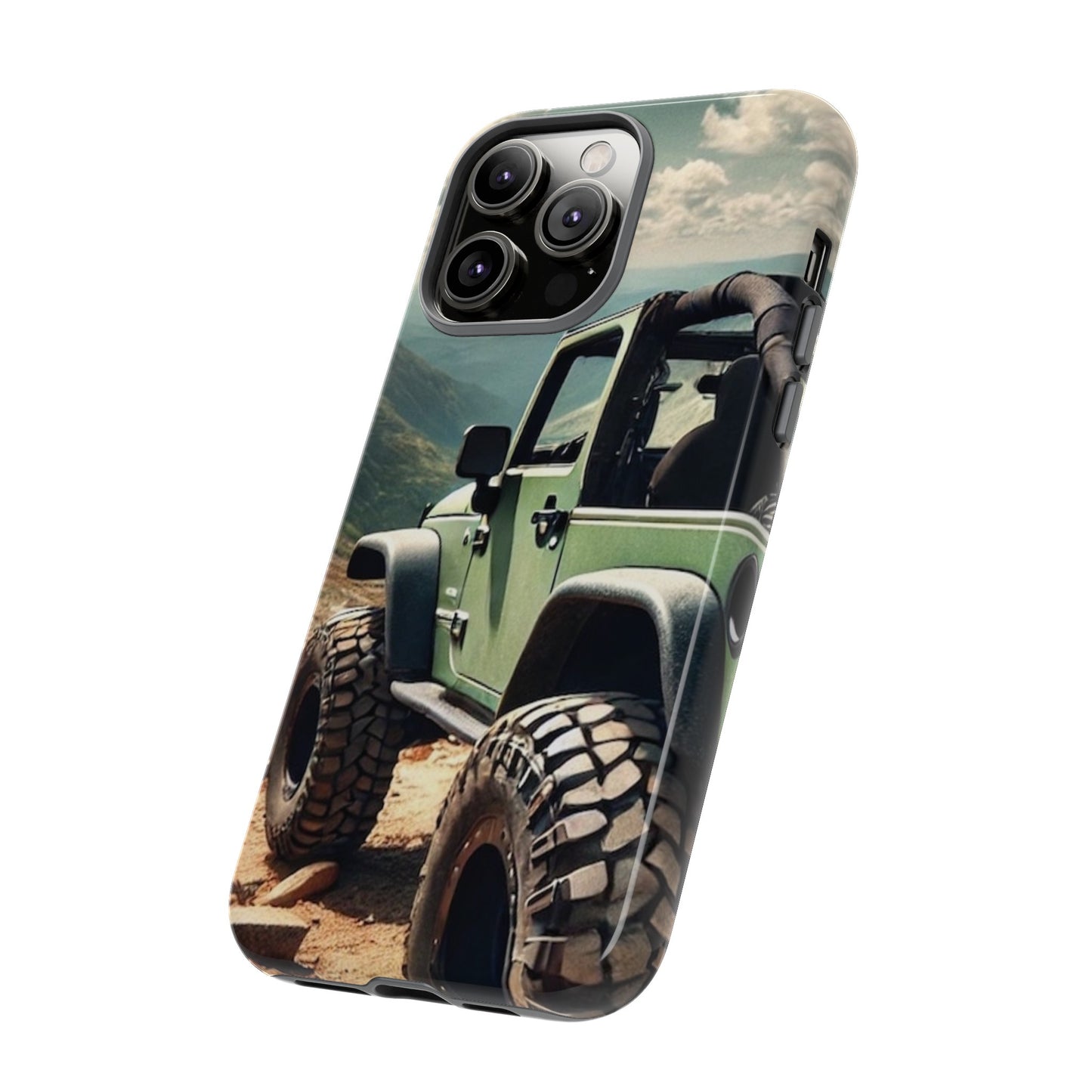 Green Jeep Protective Phone Case