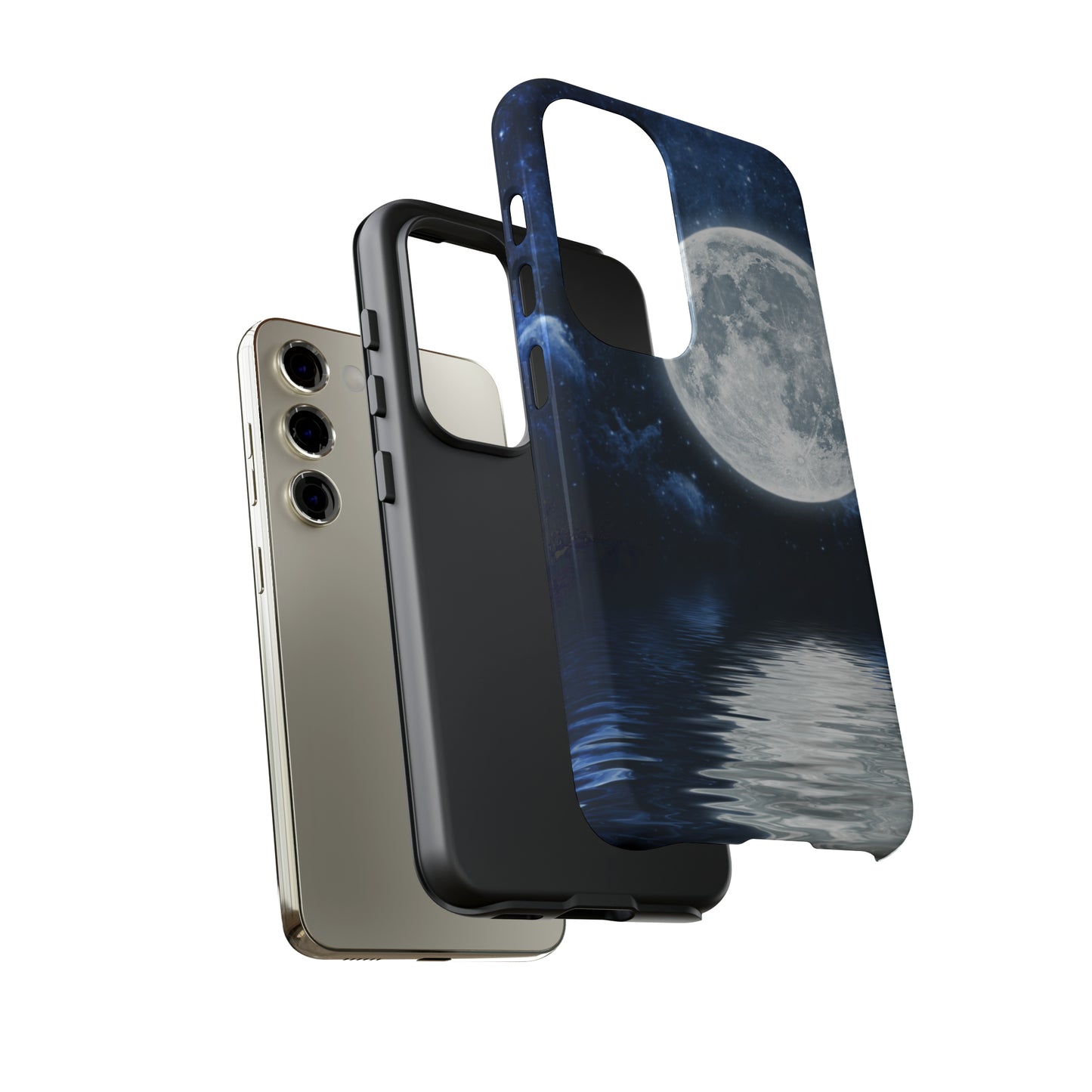 Moon Reflection Protective Phone Case for IPhone, Google and Samsung Phones