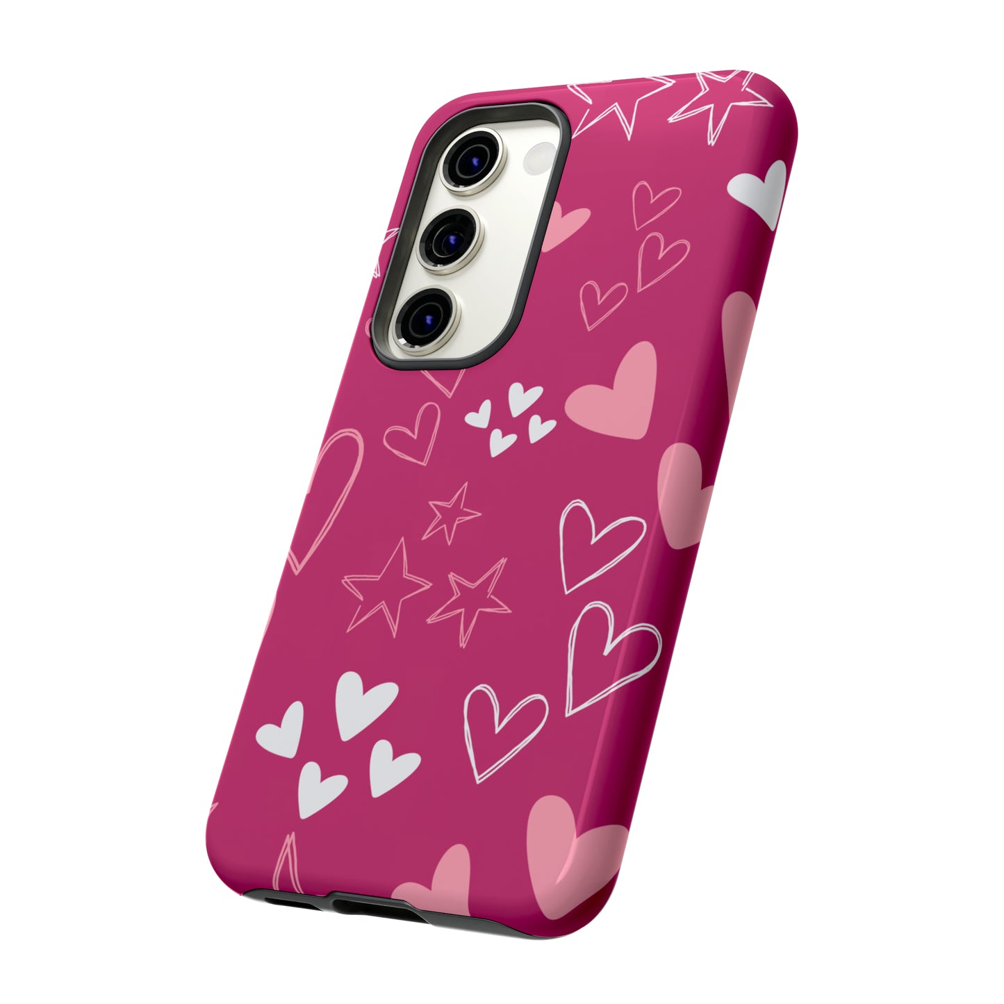 Heart and Stars Protective Case for Google, IPhone and Samsung phones