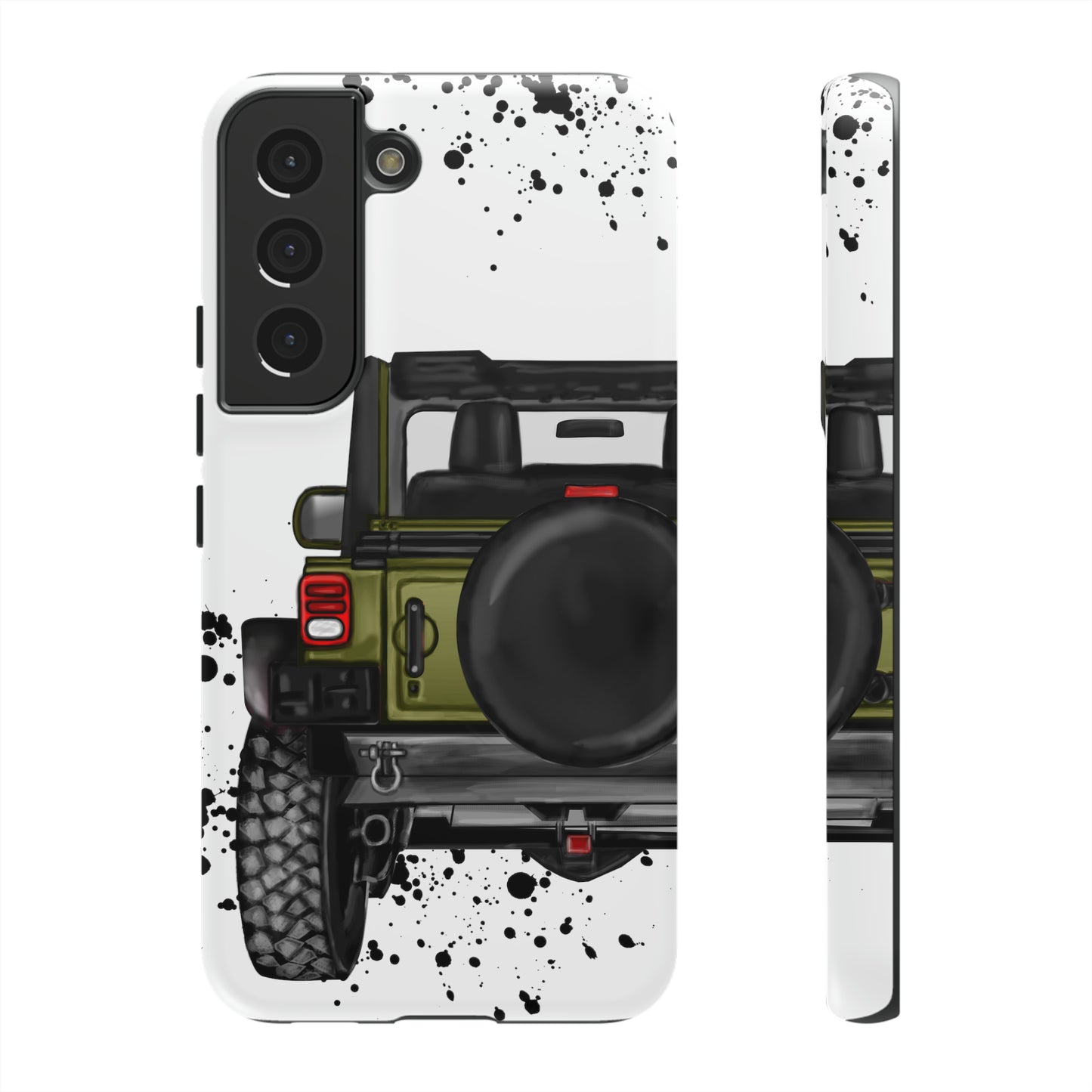 Off Road Life Army Green Protective Case for Iphone, Google and Samsung