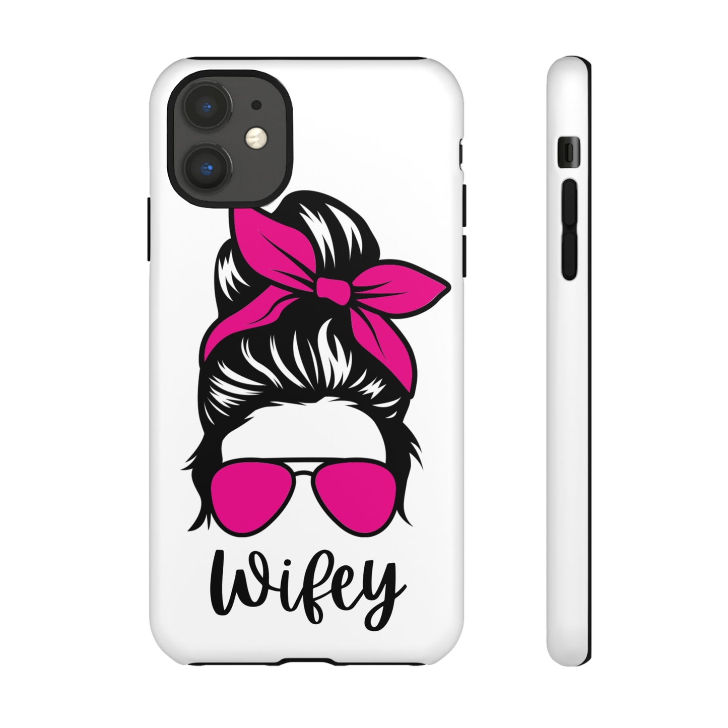 Pink Wifey Protective Case for IPhone, Samsung and Google