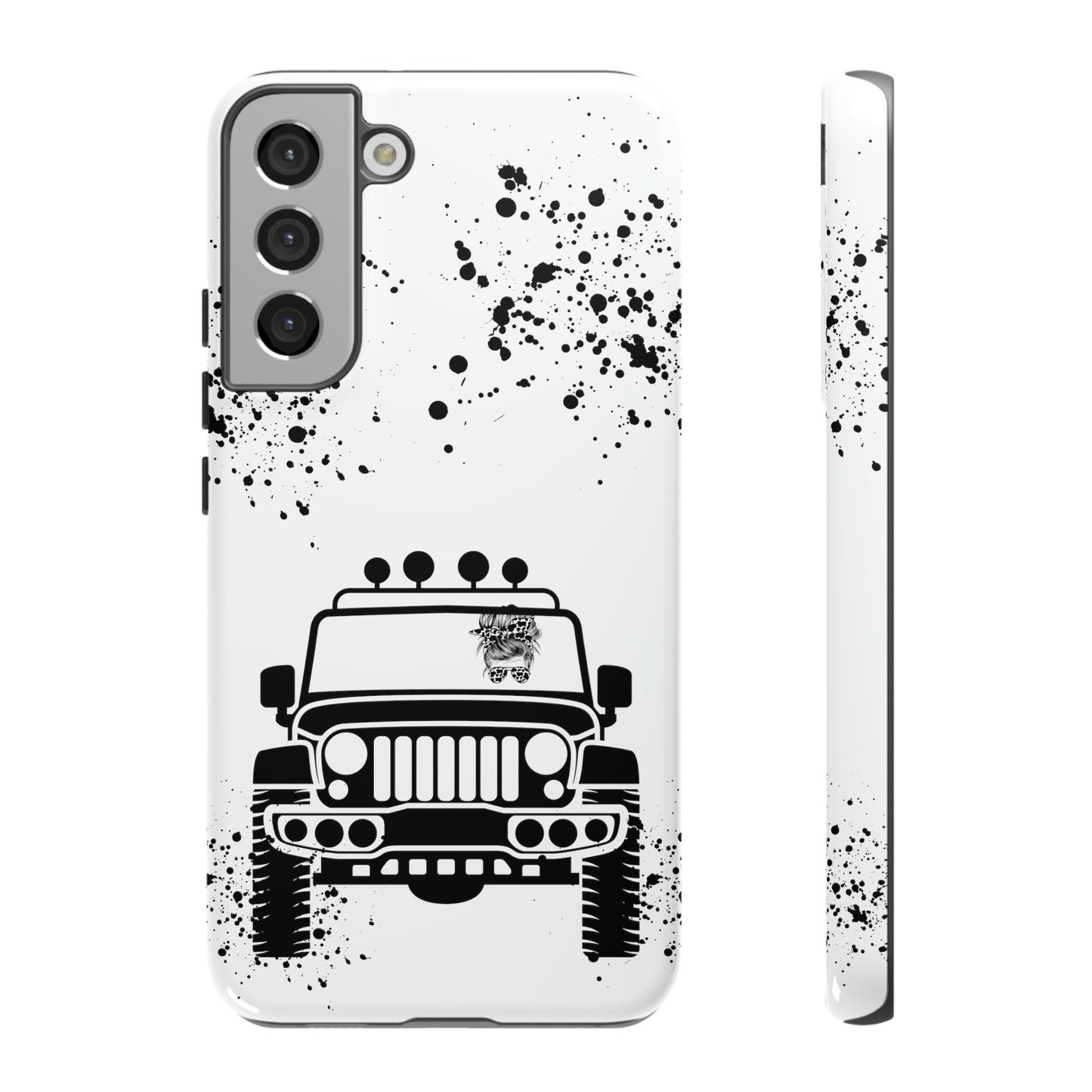Off Road Girl Cow Print Shades Protective Phone Case for Iphone, Samsung and Google Phones