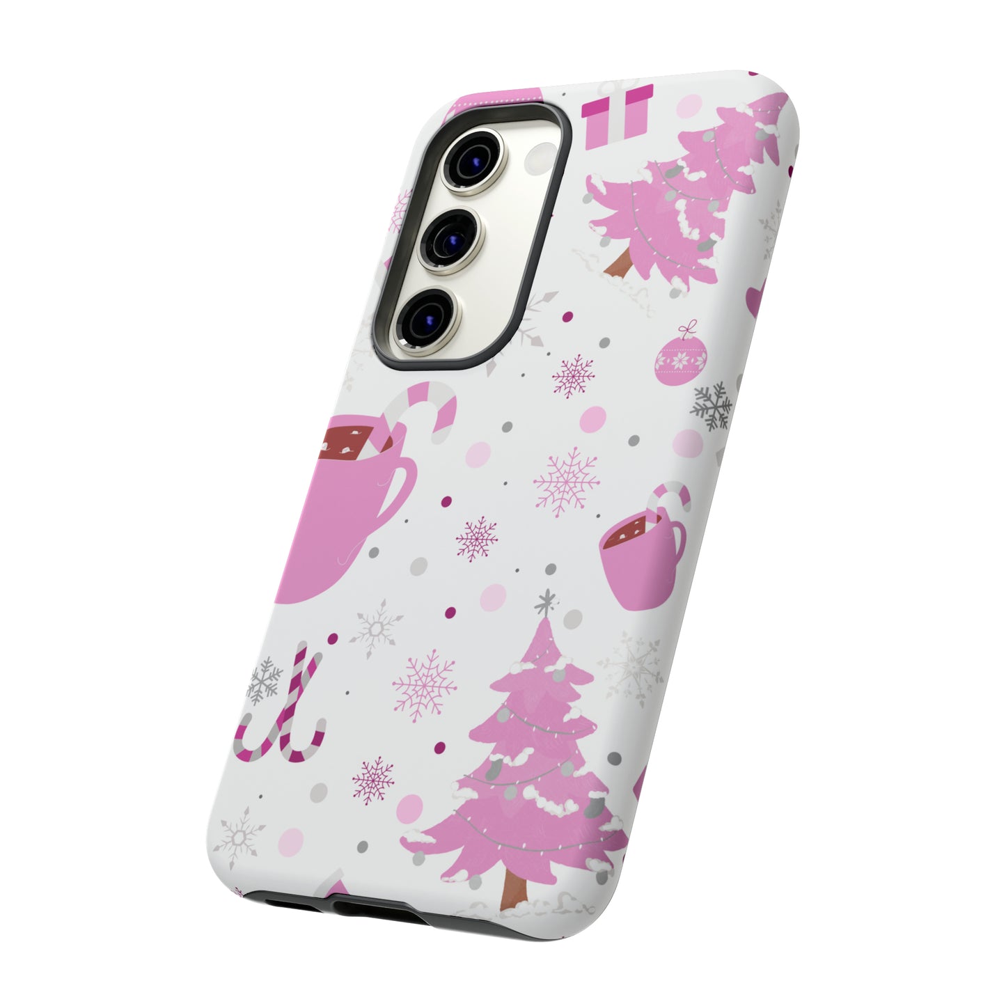 Pink Christmas Protective Case for Iphone, Samsung and