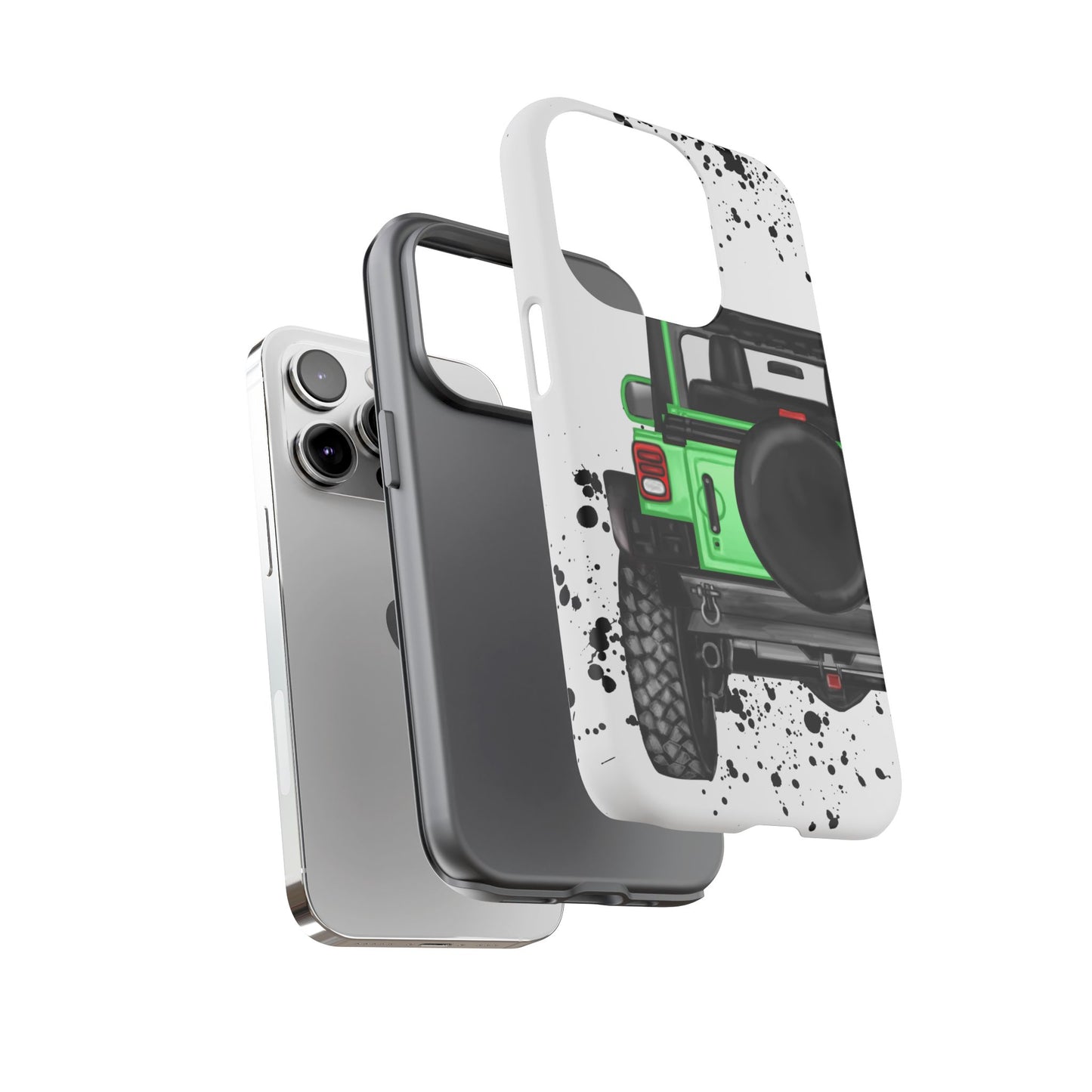 Off Road Life Green Protective Case for Iphone, Google and Samsung