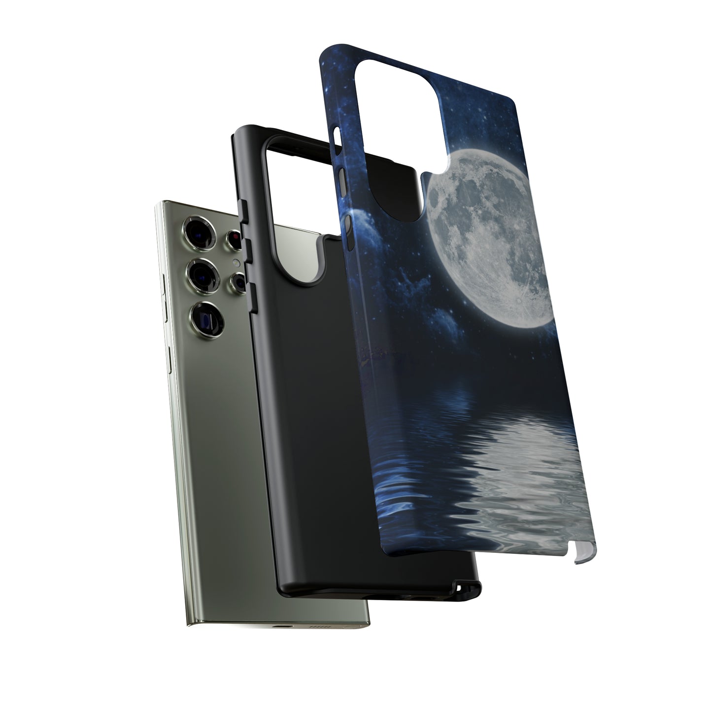 Moon Reflection Protective Phone Case for IPhone, Google and Samsung Phones