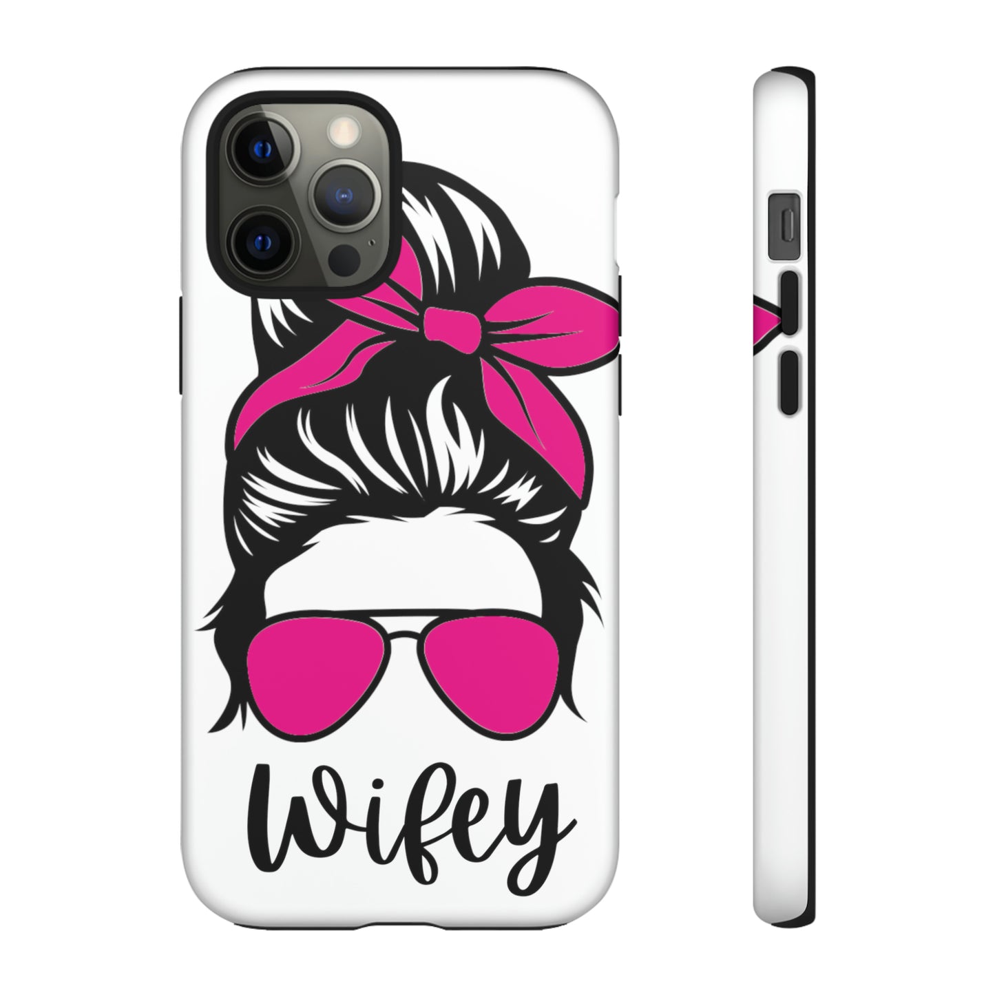 Pink Wifey Protective Case for IPhone, Samsung and Google