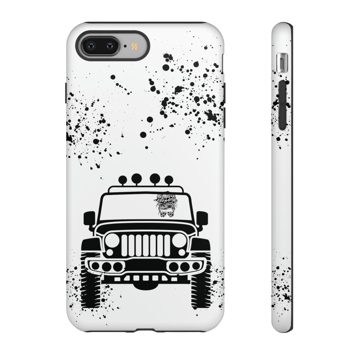 Off Road Girl Cow Print Shades Protective Phone Case for Iphone, Samsung and Google Phones