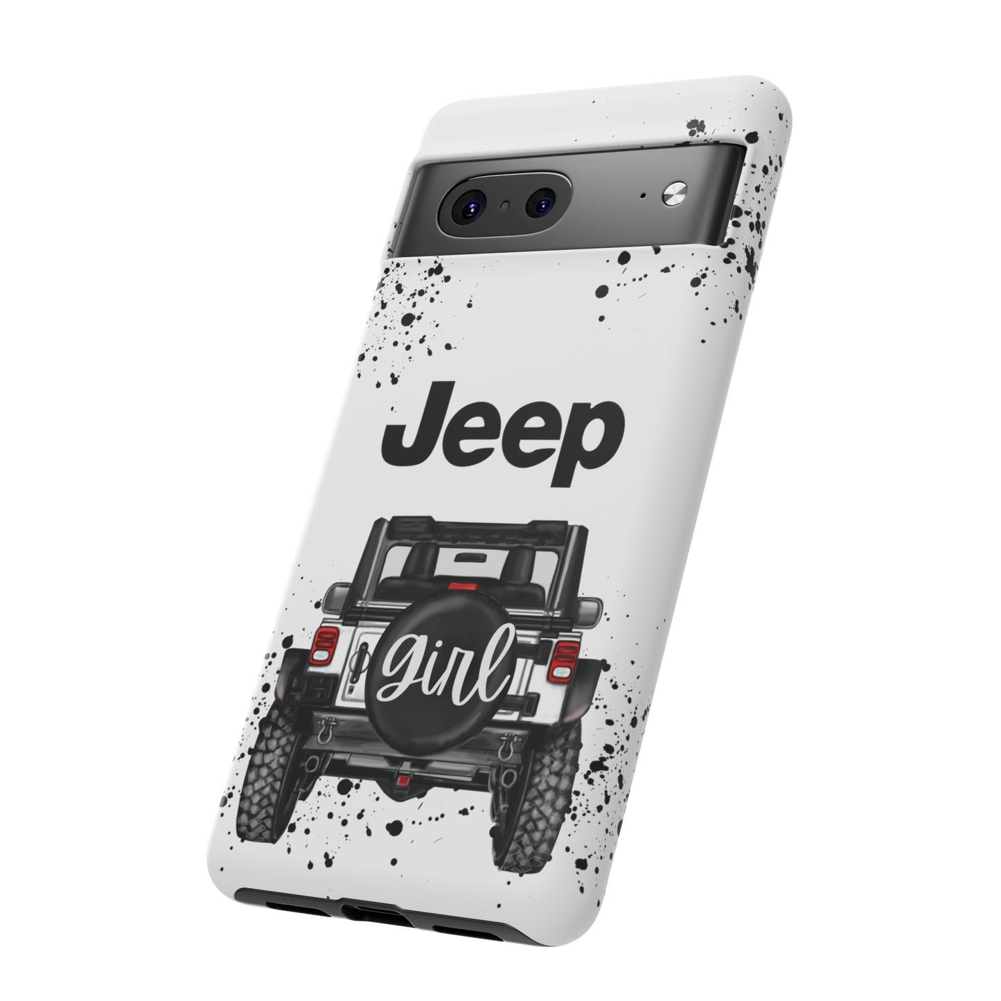 Off Road Girl White Protective Case for Iphone, Google and Samsung Phones