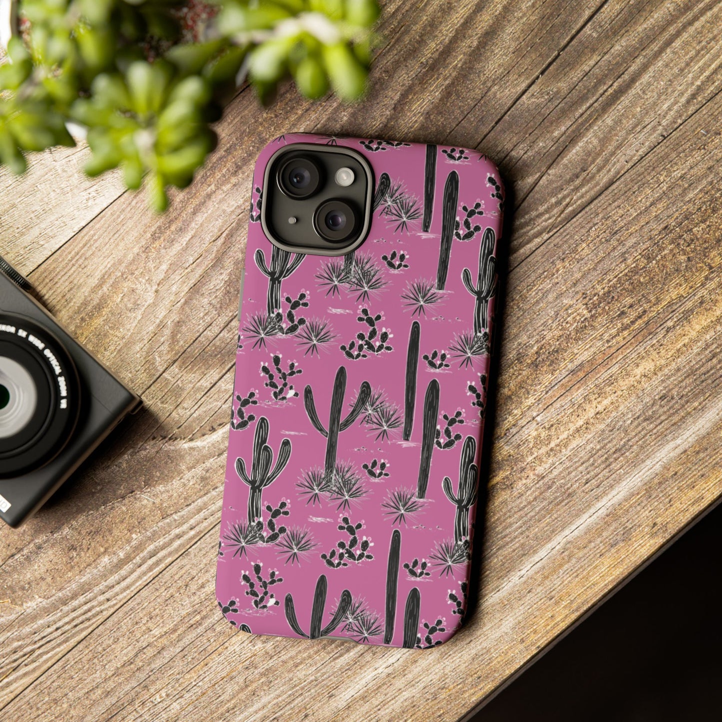 Pink Cactus Love Phone Case