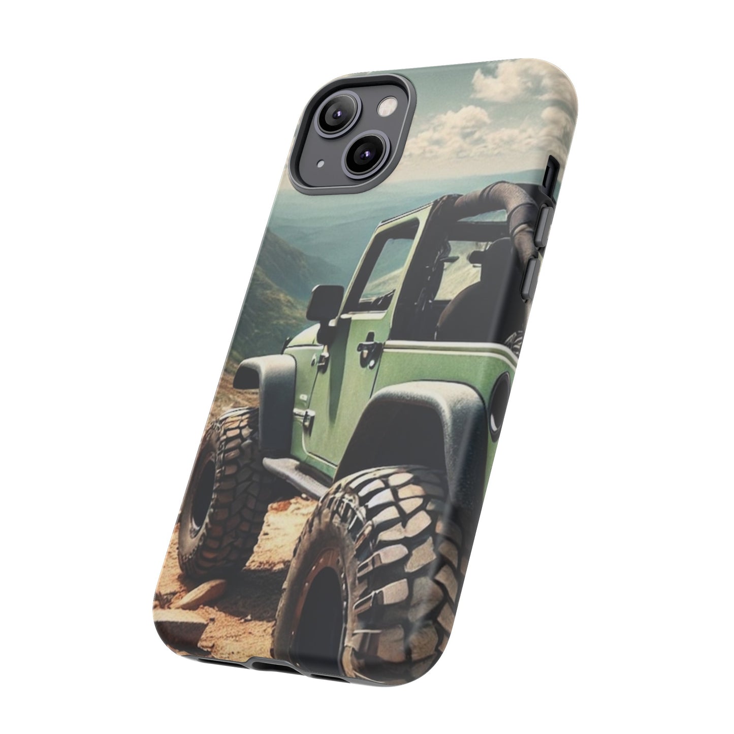 Green Jeep Protective Phone Case