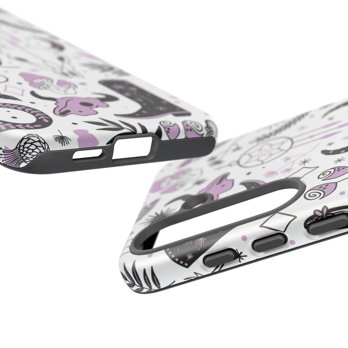 Purple and Black Western Protective Drop Proof Case Iphone, Samsung and Google phones