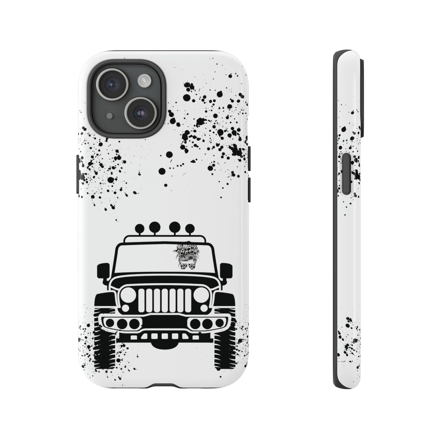 Off Road Girl Cow Print Shades Protective Phone Case for Iphone, Samsung and Google Phones
