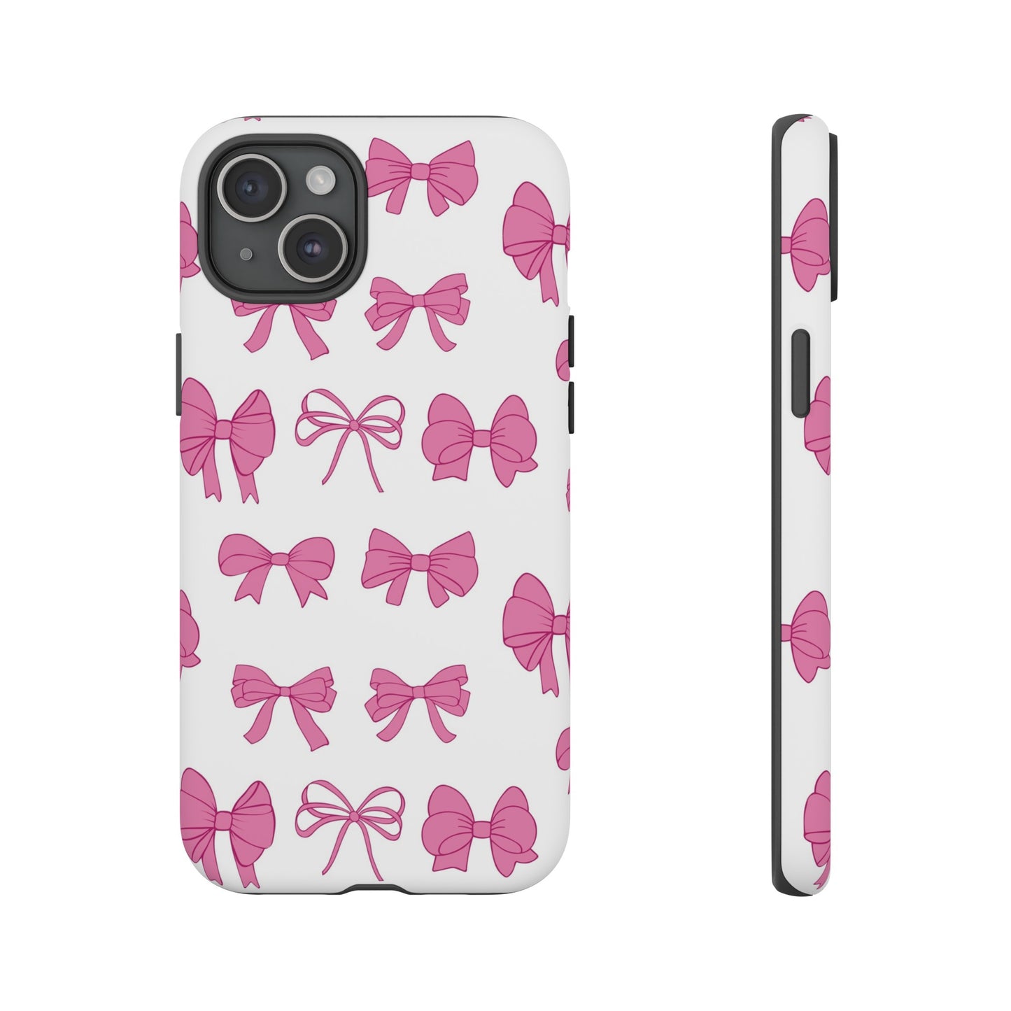 Pink Bows Protective Phone Case for Iphone, Samsung and Google Phones