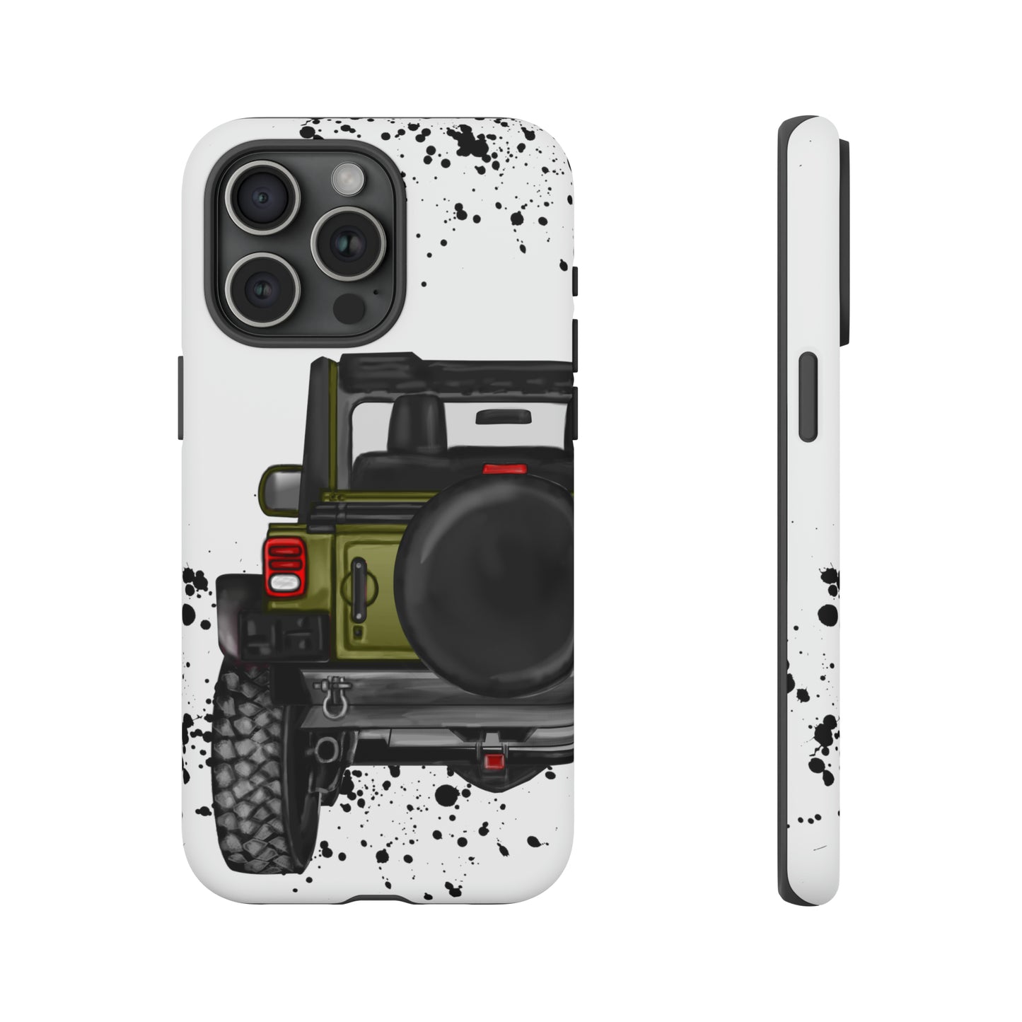 Off Road Life Army Green Protective Case for Iphone, Google and Samsung