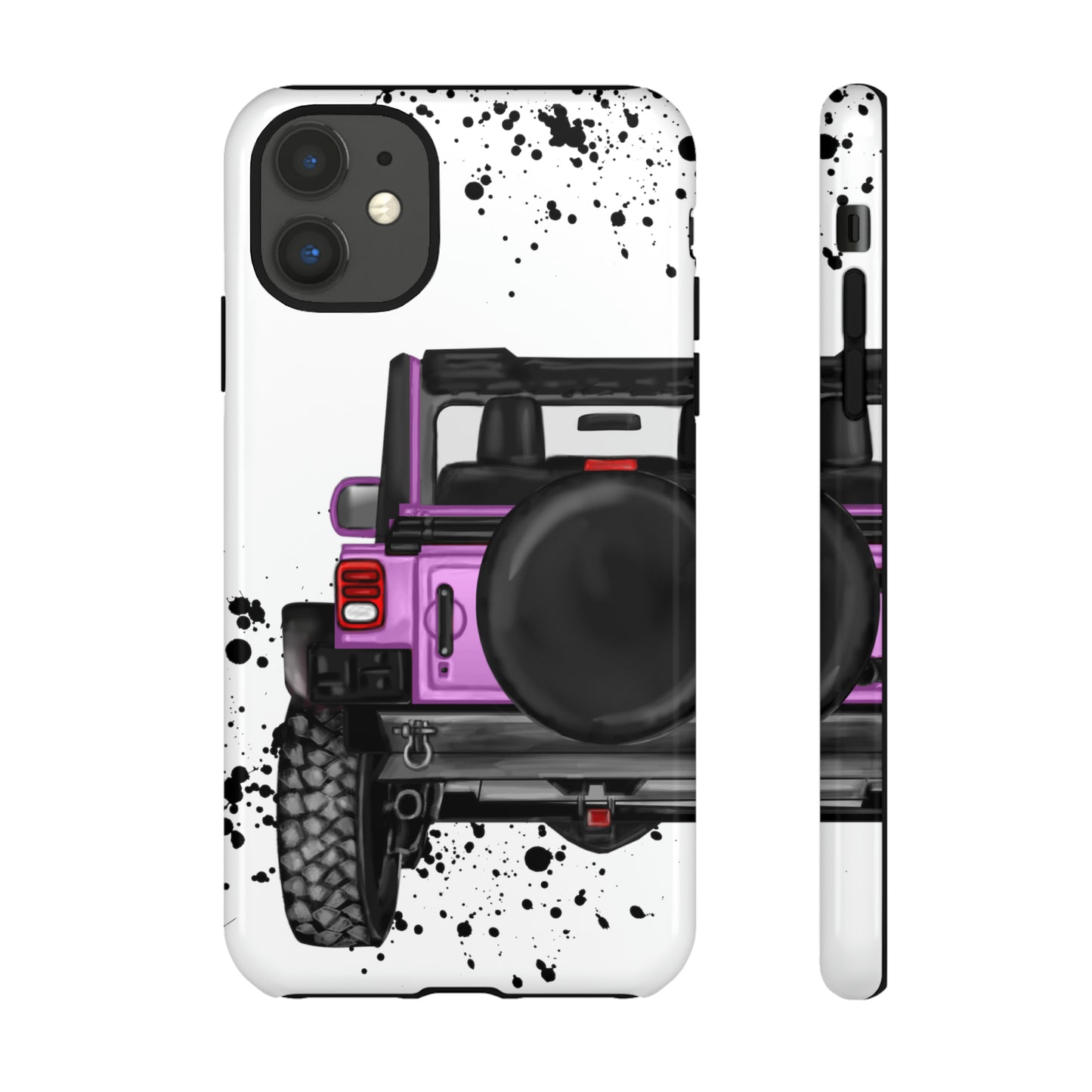 Off Road Life Charcoal Pink/Light Purple Protective Case for Iphone, Google and Samsung