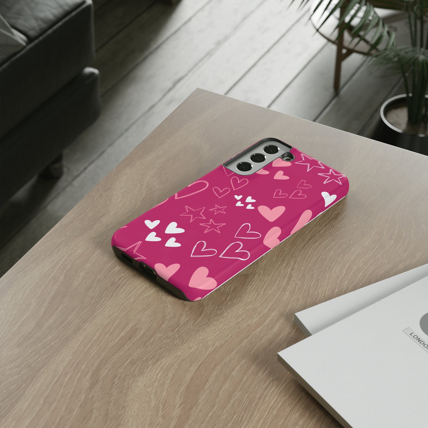 Heart and Stars Protective Case for Google, IPhone and Samsung phones