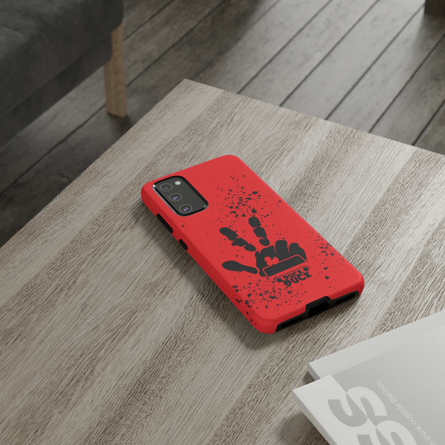 Duck Duck Red Protective Phone Case for IPhone, Samsung and Google Phones