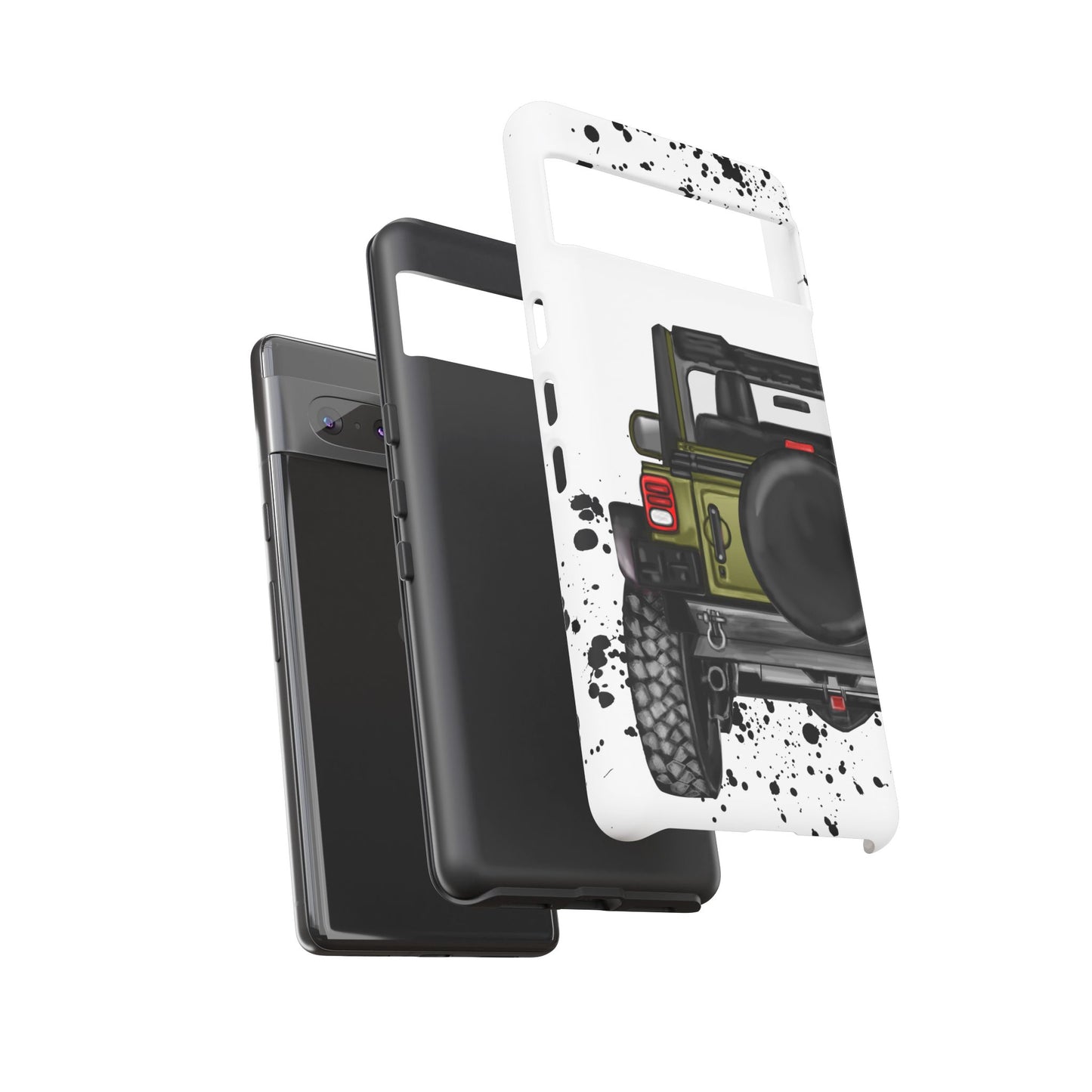 Off Road Life Army Green Protective Case for Iphone, Google and Samsung