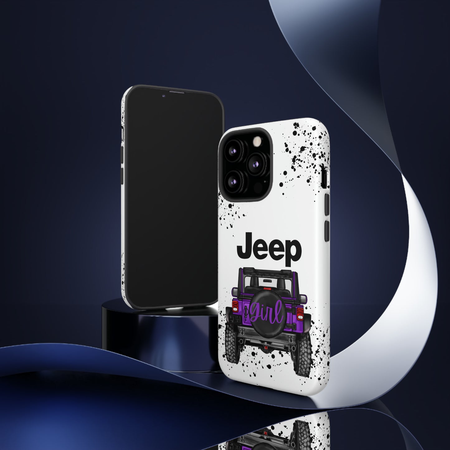 Off Road Girl Dark Purple Protective Case for Iphone, Google and Samsung Phones