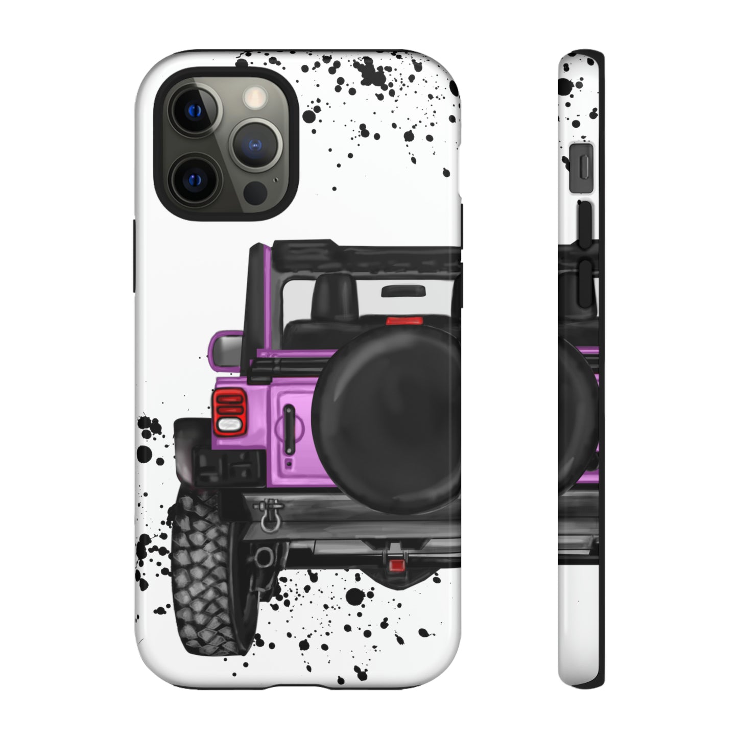 Off Road Life Charcoal Pink/Light Purple Protective Case for Iphone, Google and Samsung