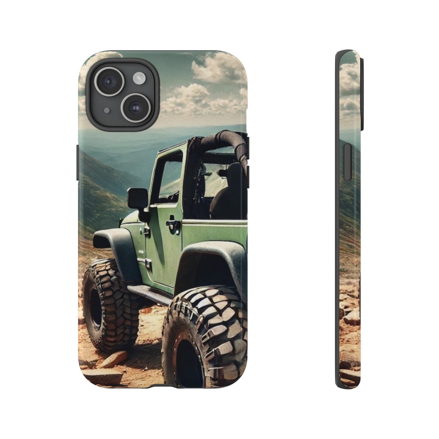 Green Jeep Protective Phone Case