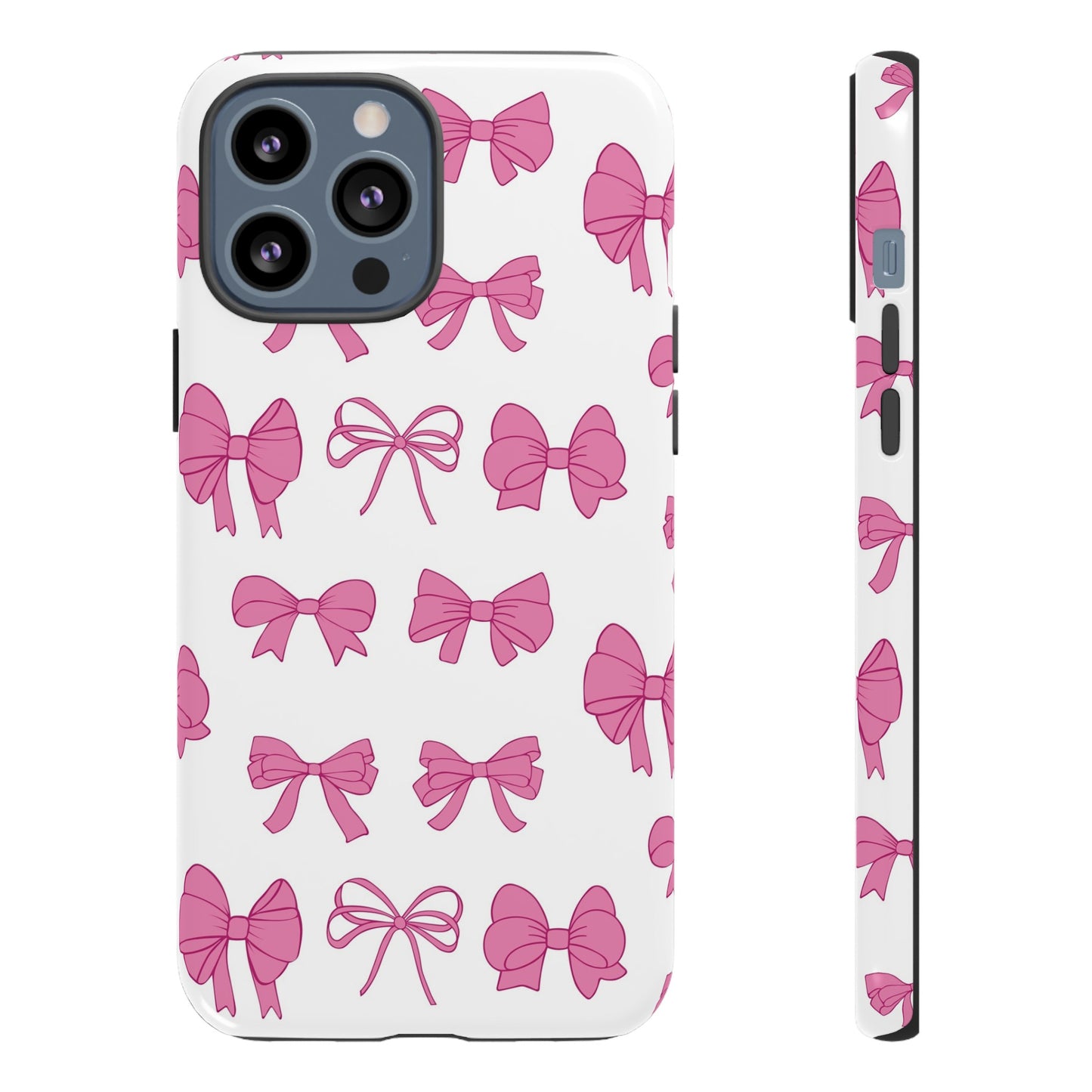 Pink Bows Protective Phone Case for Iphone, Samsung and Google Phones