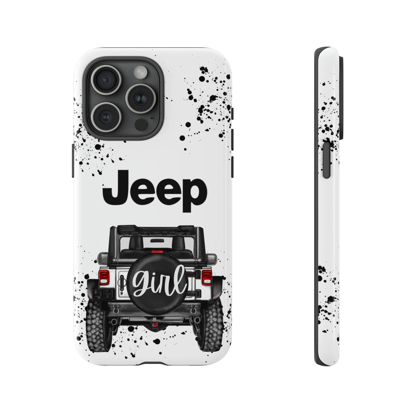 Off Road Girl White Protective Case for Iphone, Google and Samsung Phones