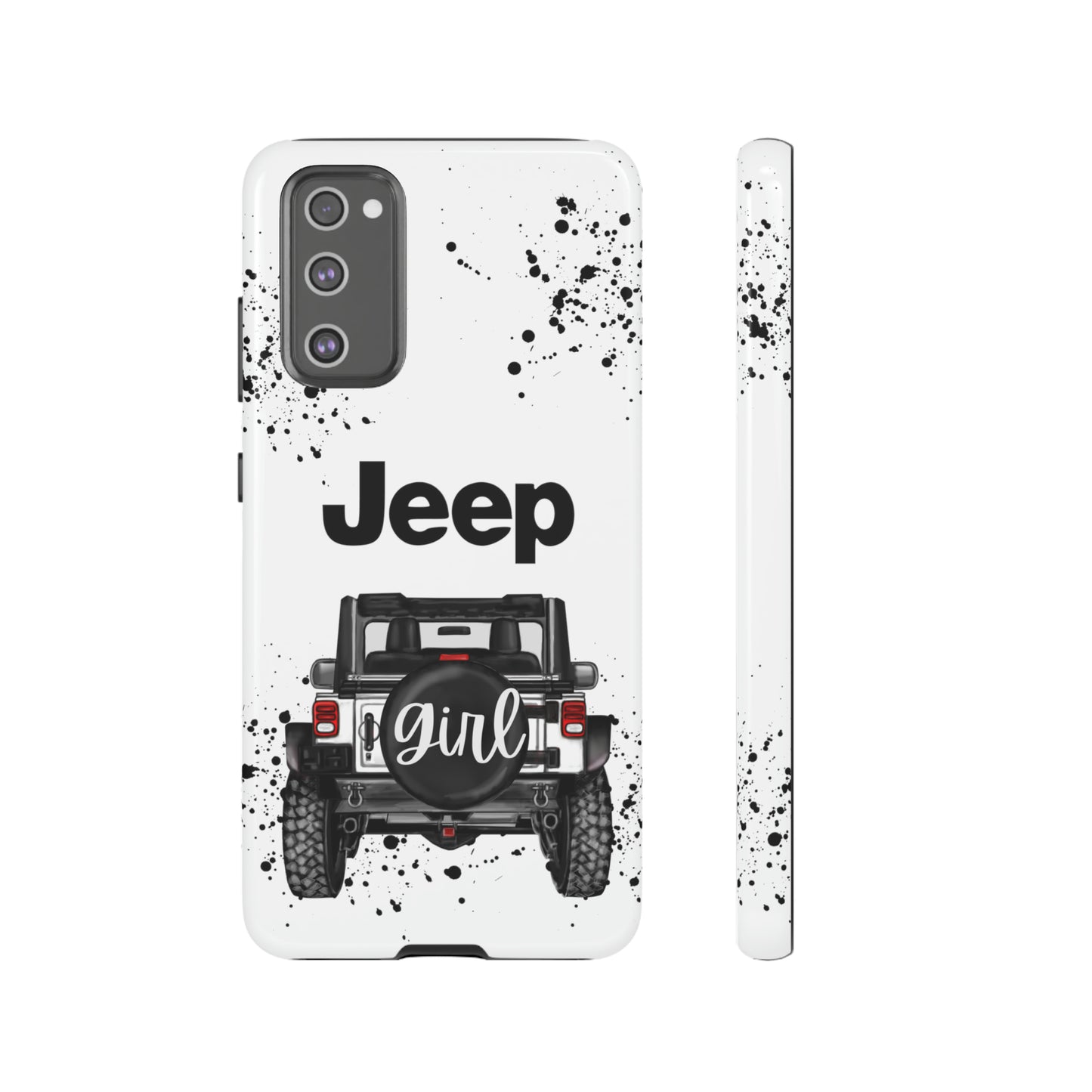 Off Road Girl White Protective Case for Iphone, Google and Samsung Phones