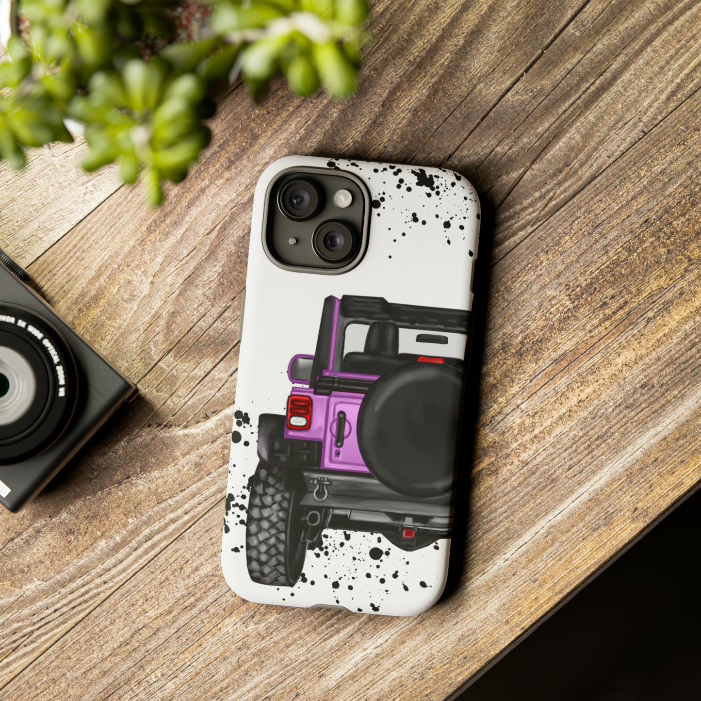 Off Road Life Charcoal Pink/Light Purple Protective Case for Iphone, Google and Samsung