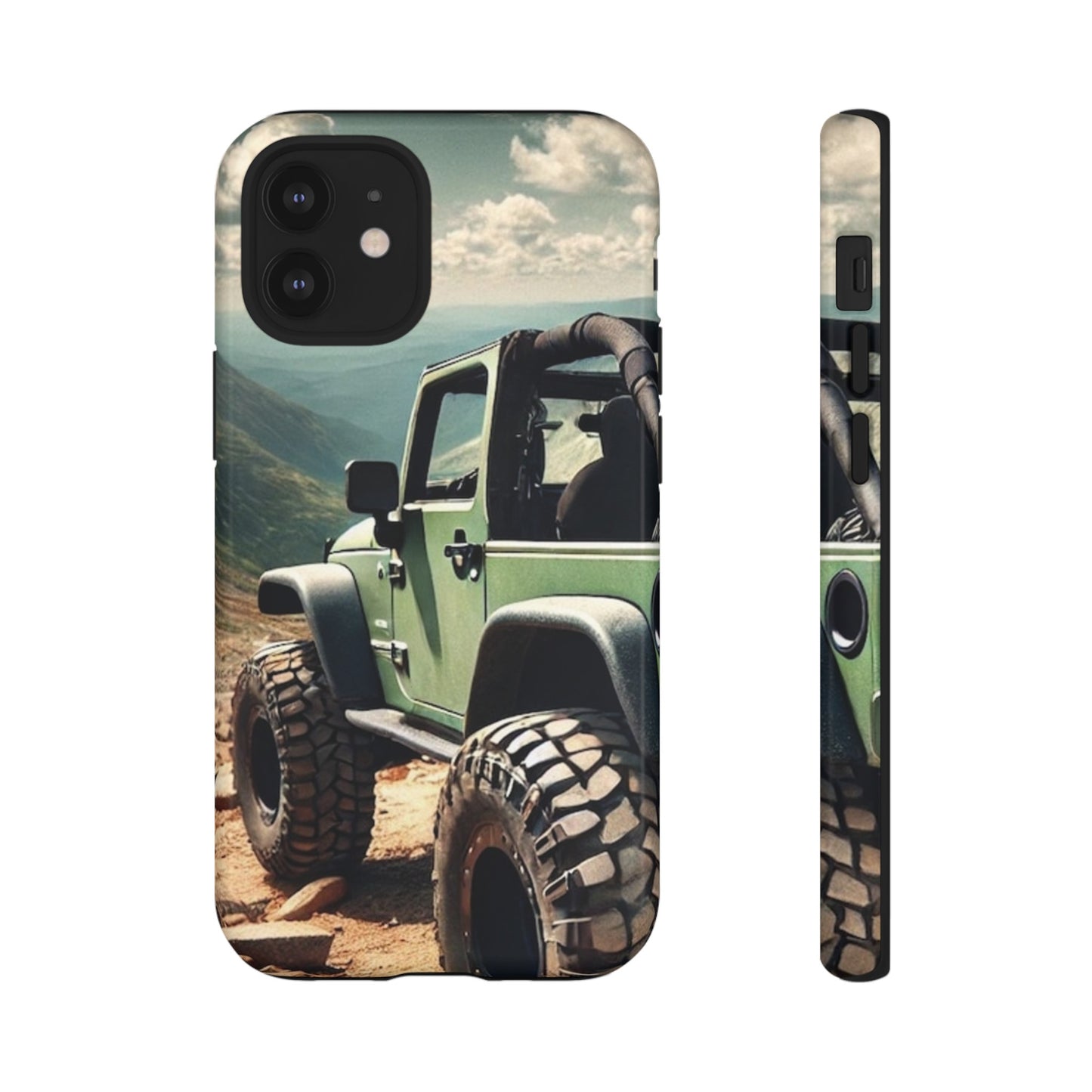 Green Jeep Protective Phone Case