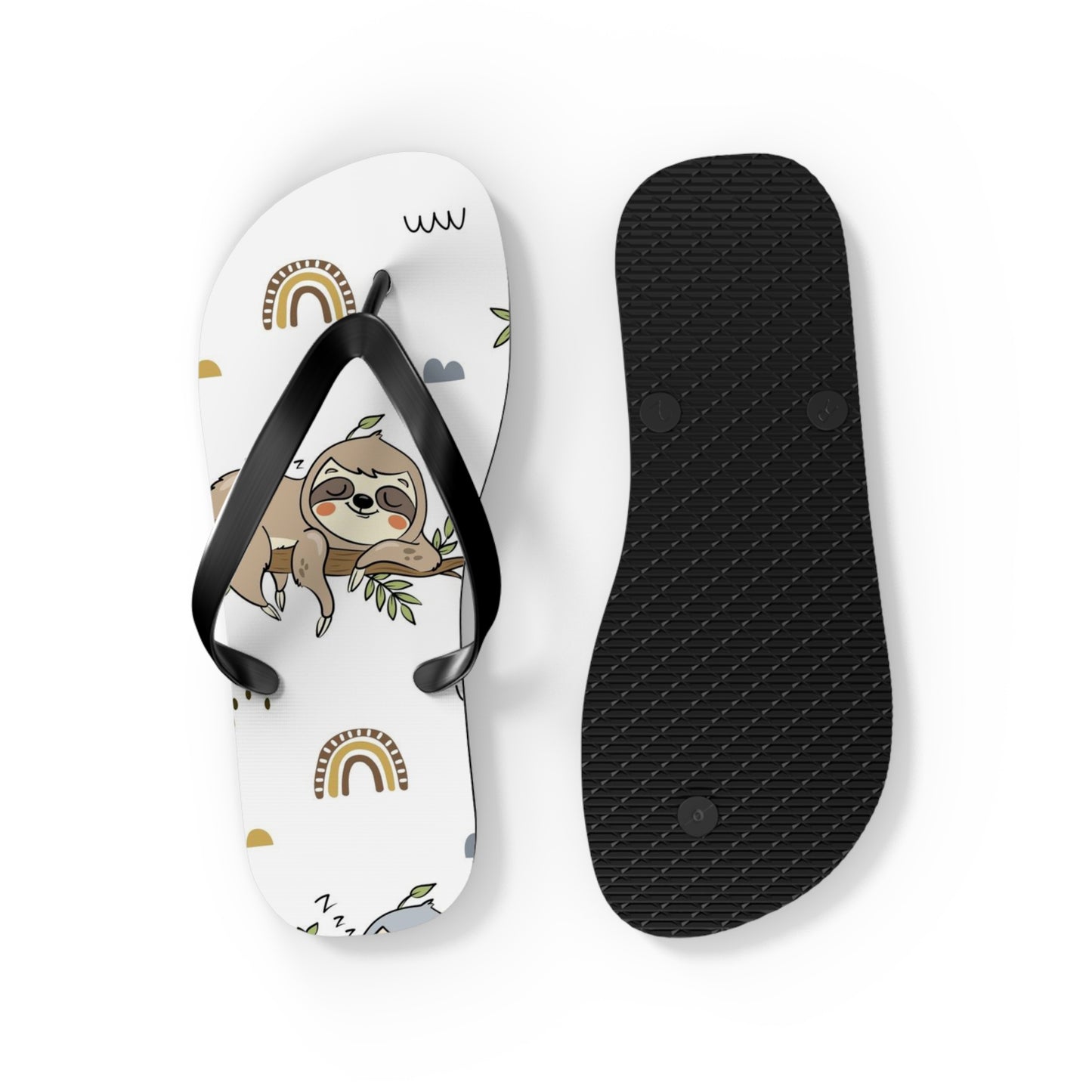 Sloth Love Flip Flops