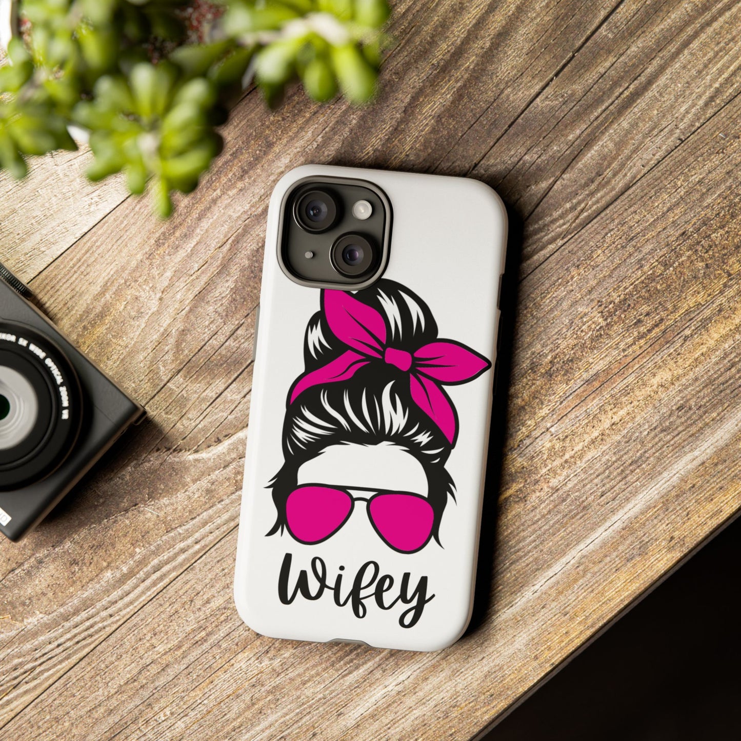 Pink Wifey Protective Case for IPhone, Samsung and Google
