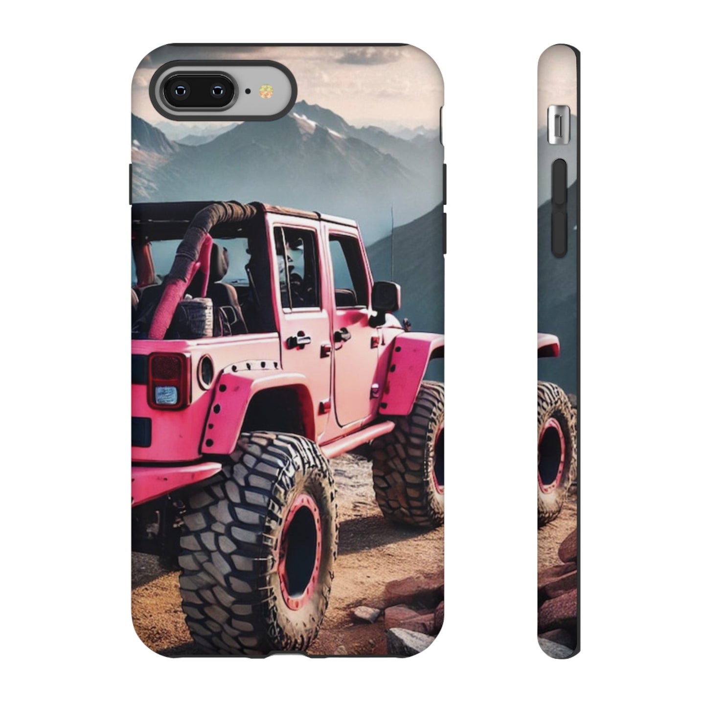 Pink Jeep Protective Phone Case