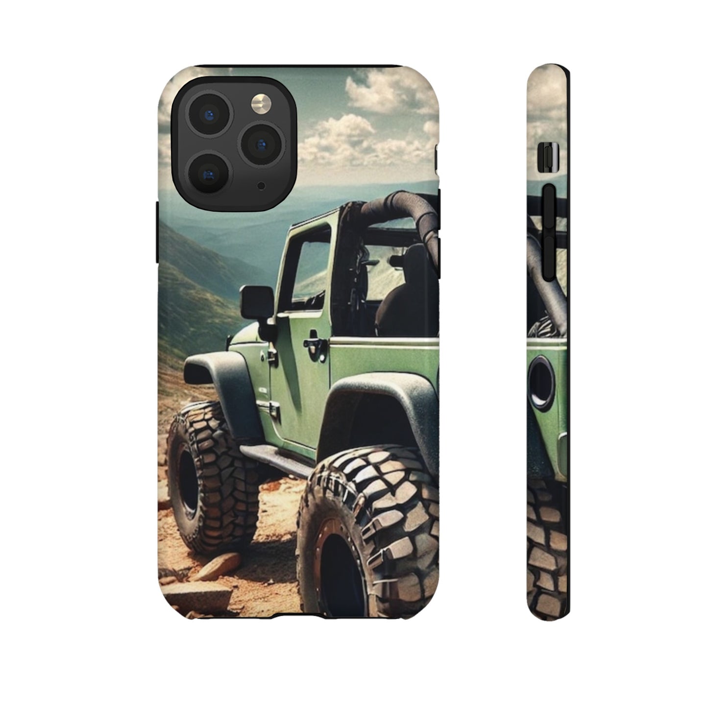 Green Jeep Protective Phone Case