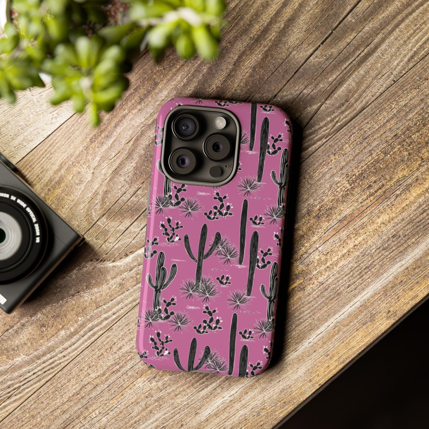 Pink Cactus Love Phone Case