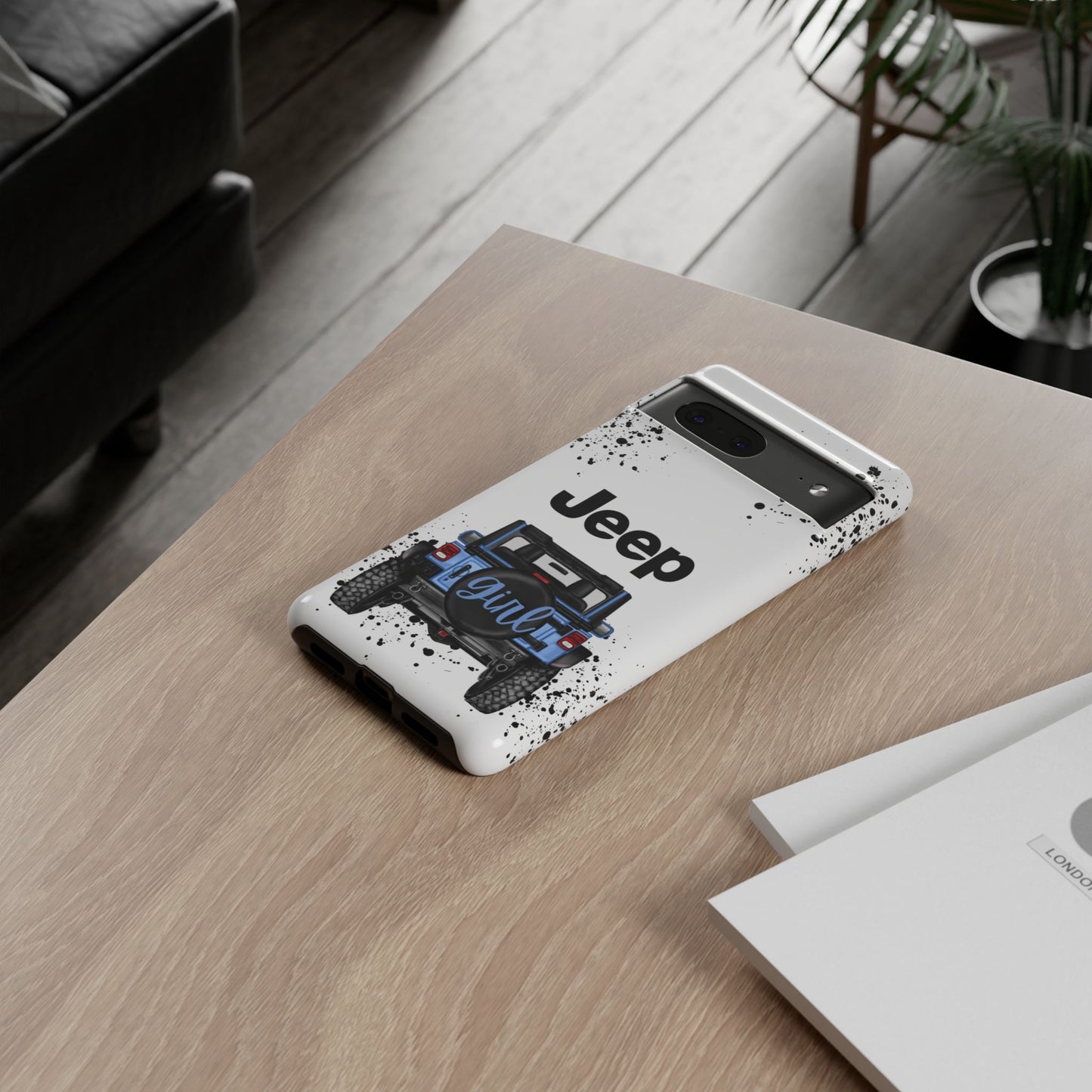 Off Road Girl Light Blue Protective Case for Iphone, Google and Samsung Phones