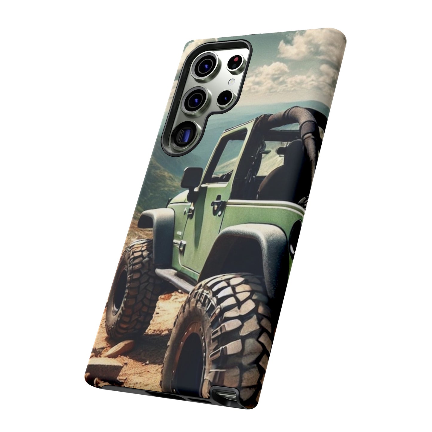 Green Jeep Protective Phone Case