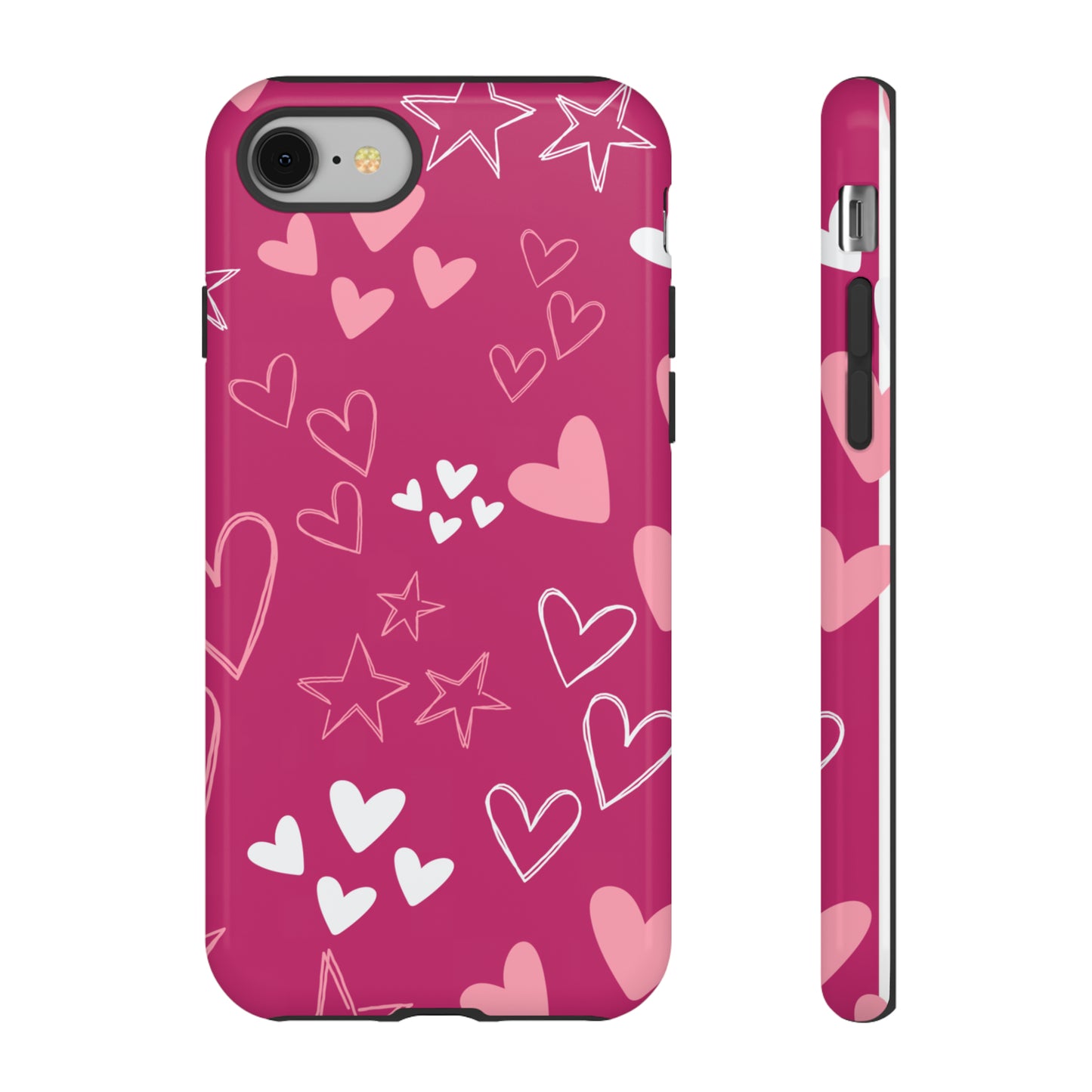 Heart and Stars Protective Case for Google, IPhone and Samsung phones